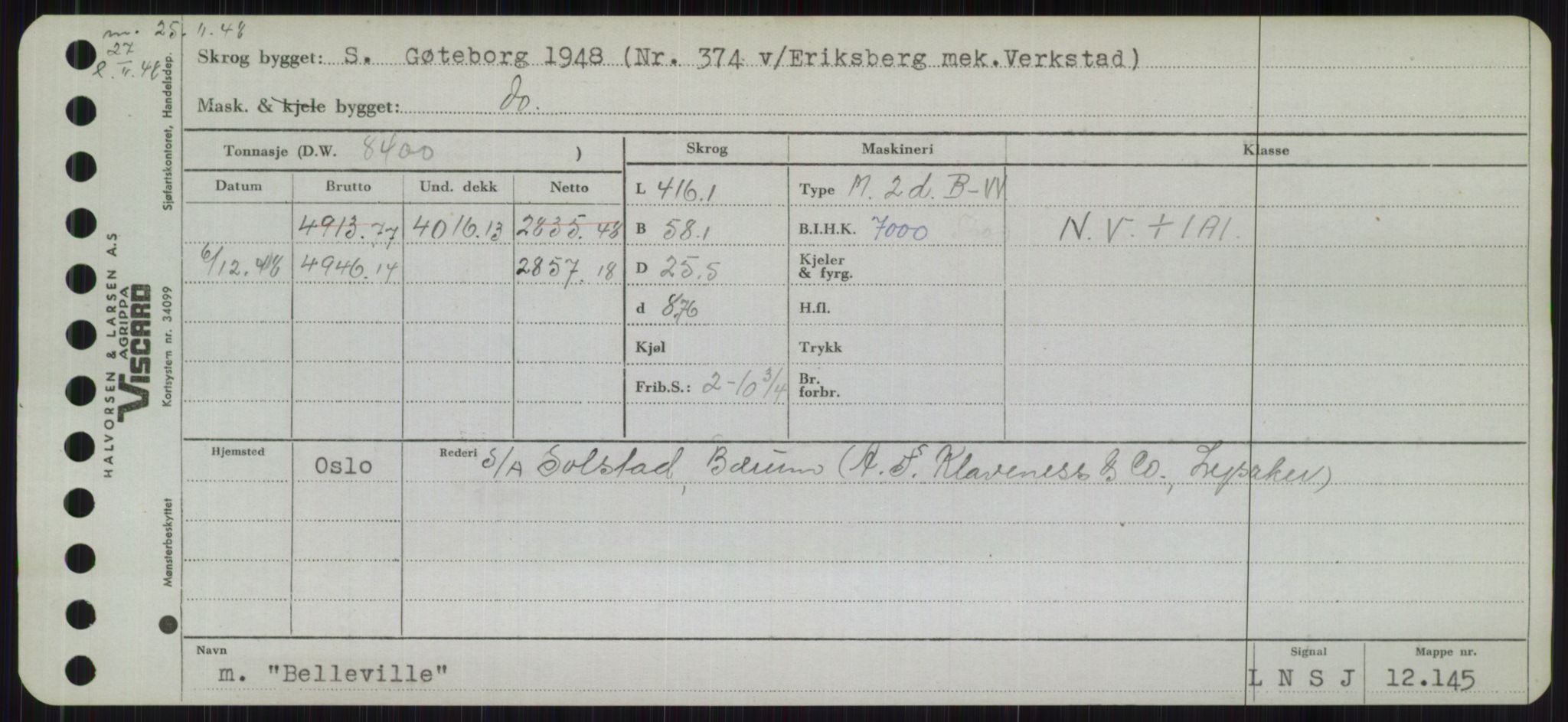 Sjøfartsdirektoratet med forløpere, Skipsmålingen, RA/S-1627/H/Hb/L0001: Fartøy, A-D, s. 189