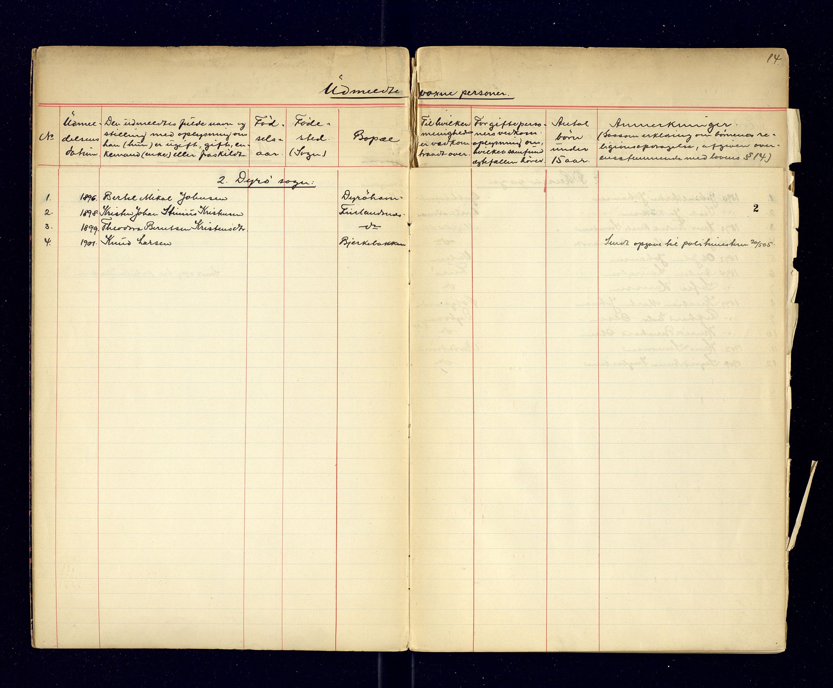 Tranøy lensmannskontor (Sørreisa lensmannskontor), SATØ/SATØ-46/1/F/Fi/Fia/L0146/0003: Dødsfallsprotokoller / Dødsfallsprotokoller. Med register, 1906-1908