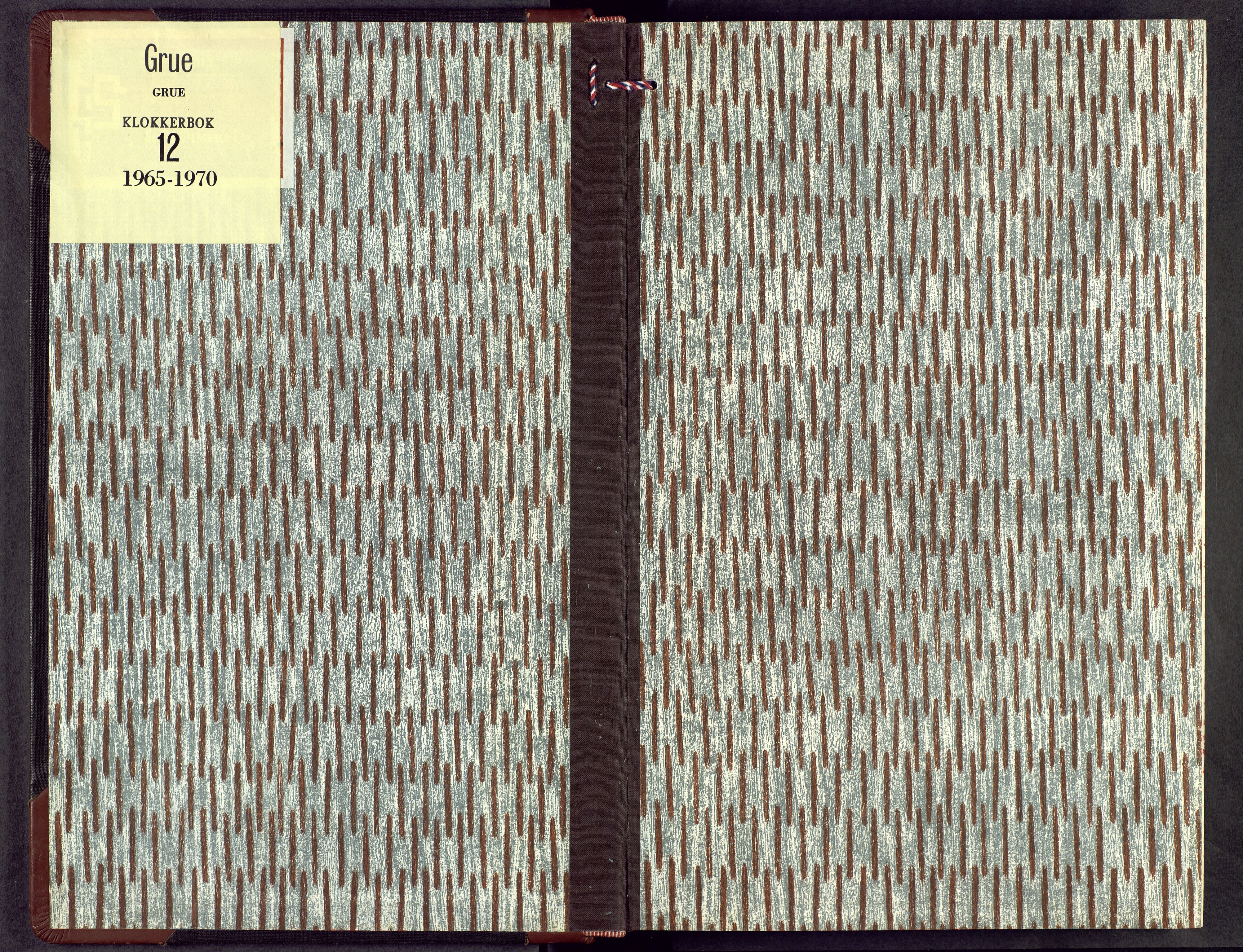 Grue prestekontor, SAH/PREST-036/H/Ha/Hab/L0012: Klokkerbok nr. 12, 1965-1970