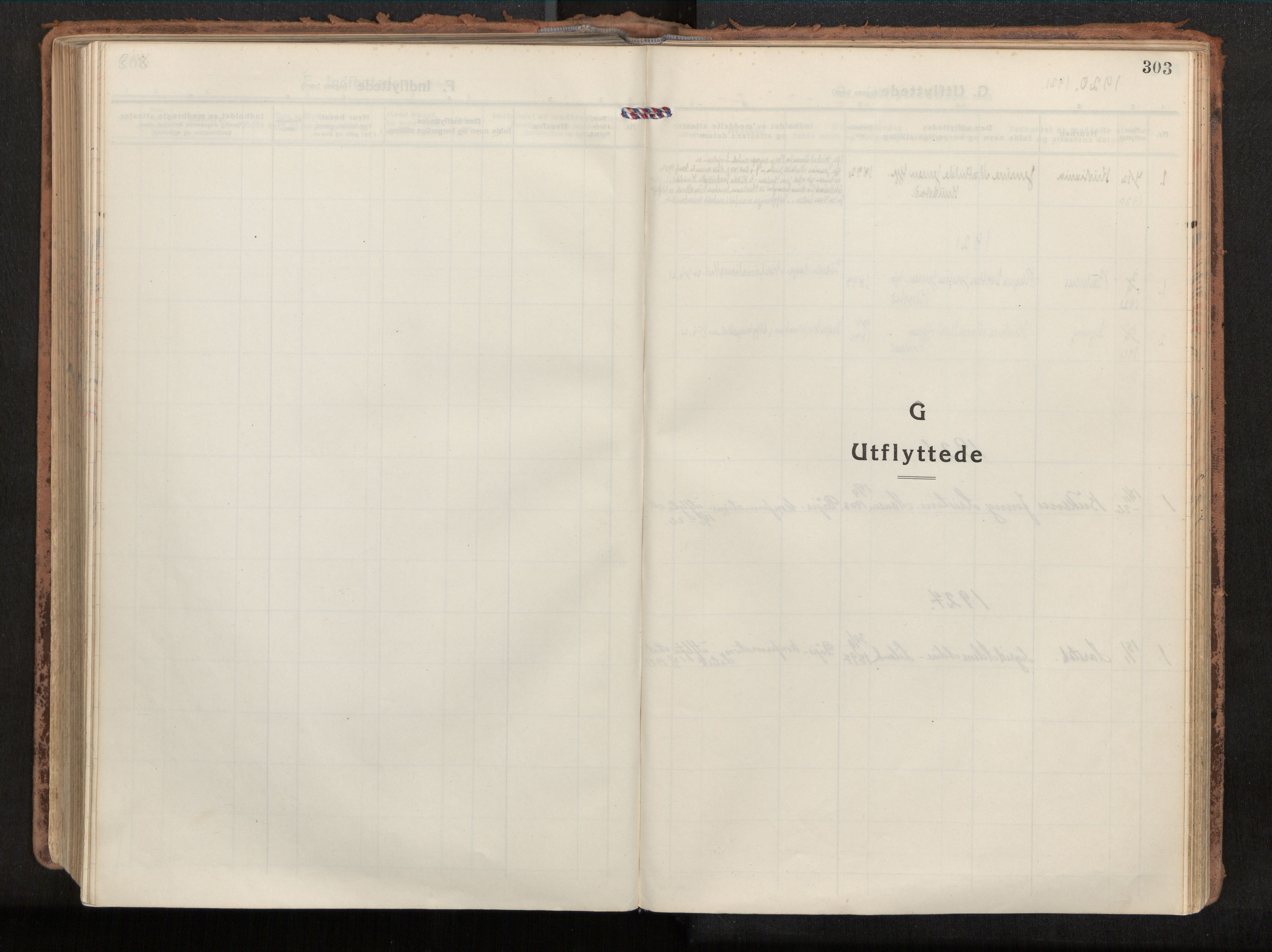 Ministerialprotokoller, klokkerbøker og fødselsregistre - Nordland, SAT/A-1459/880/L1136: Ministerialbok nr. 880A10, 1919-1927, s. 303