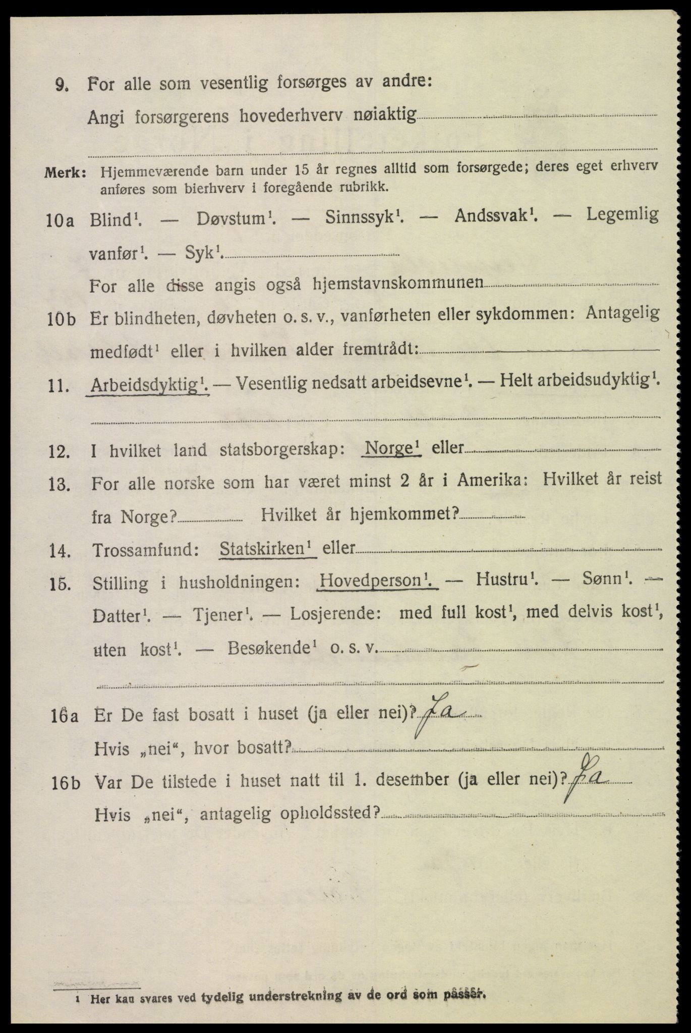 SAK, Folketelling 1920 for 1014 Vennesla herred, 1920, s. 4797