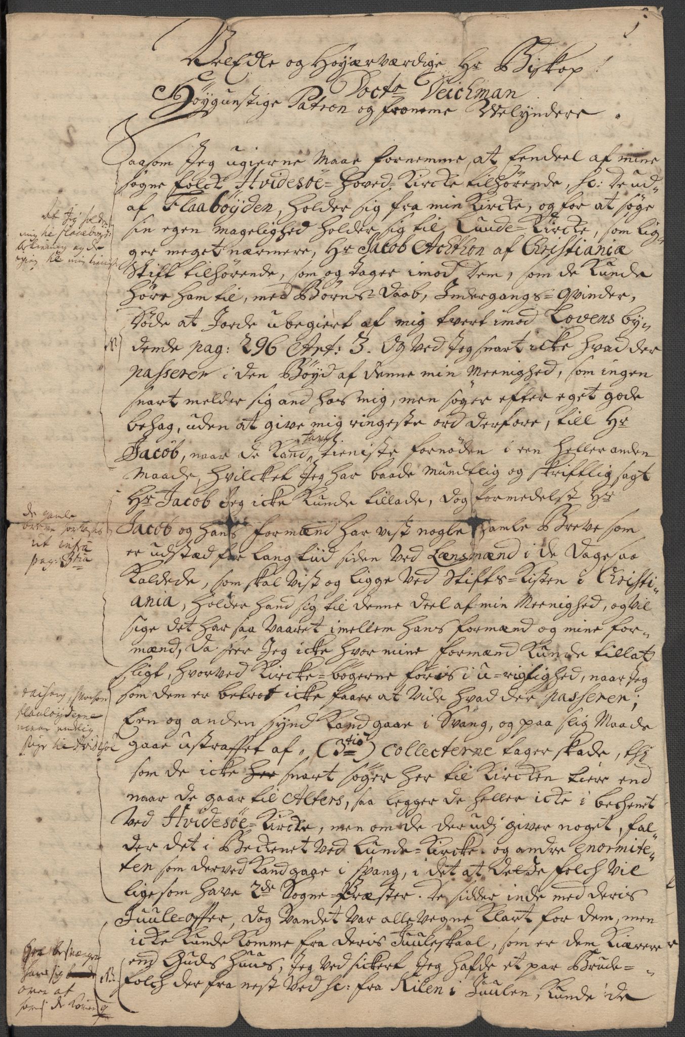 Riksarkivets diplomsamling, AV/RA-EA-5965/F15/L0027: Prestearkiv - Telemark, 1587-1738, s. 184