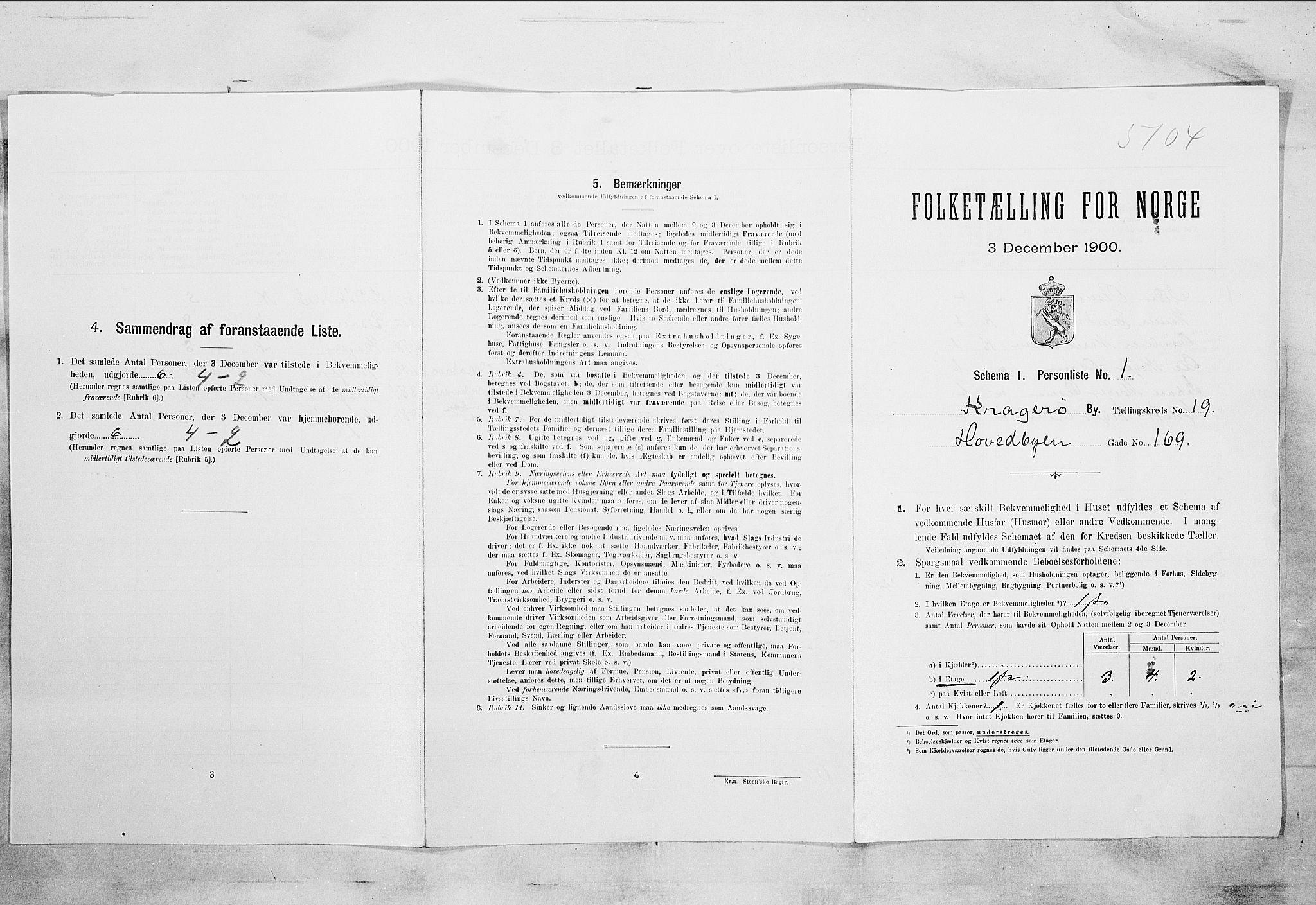 SAKO, Folketelling 1900 for 0801 Kragerø kjøpstad, 1900, s. 2196
