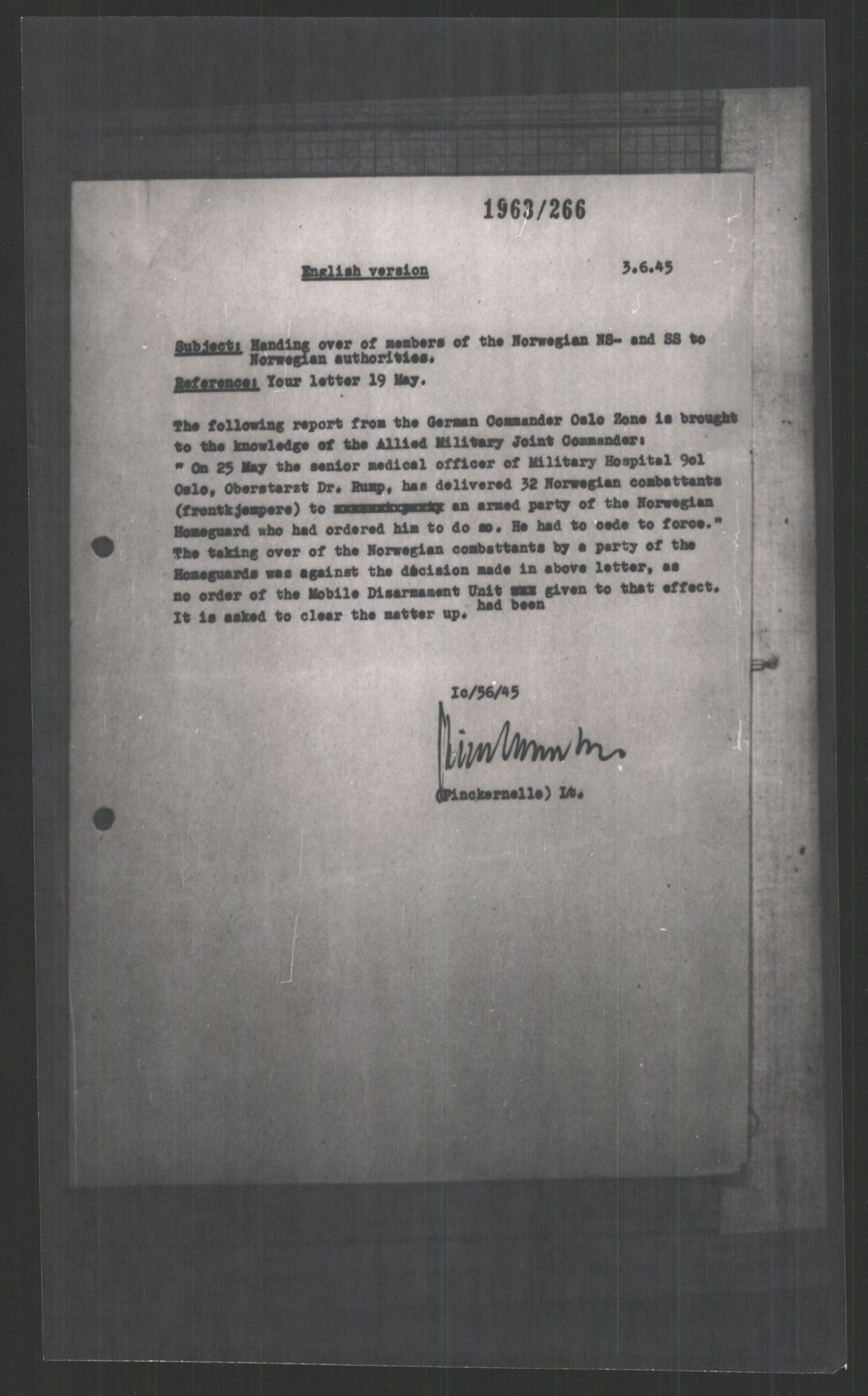 Forsvarets Overkommando. 2 kontor. Arkiv 11.4. Spredte tyske arkivsaker, AV/RA-RAFA-7031/D/Dar/Dara/L0011: Korrespondanse og kartreferanser, 1940-1945, s. 366