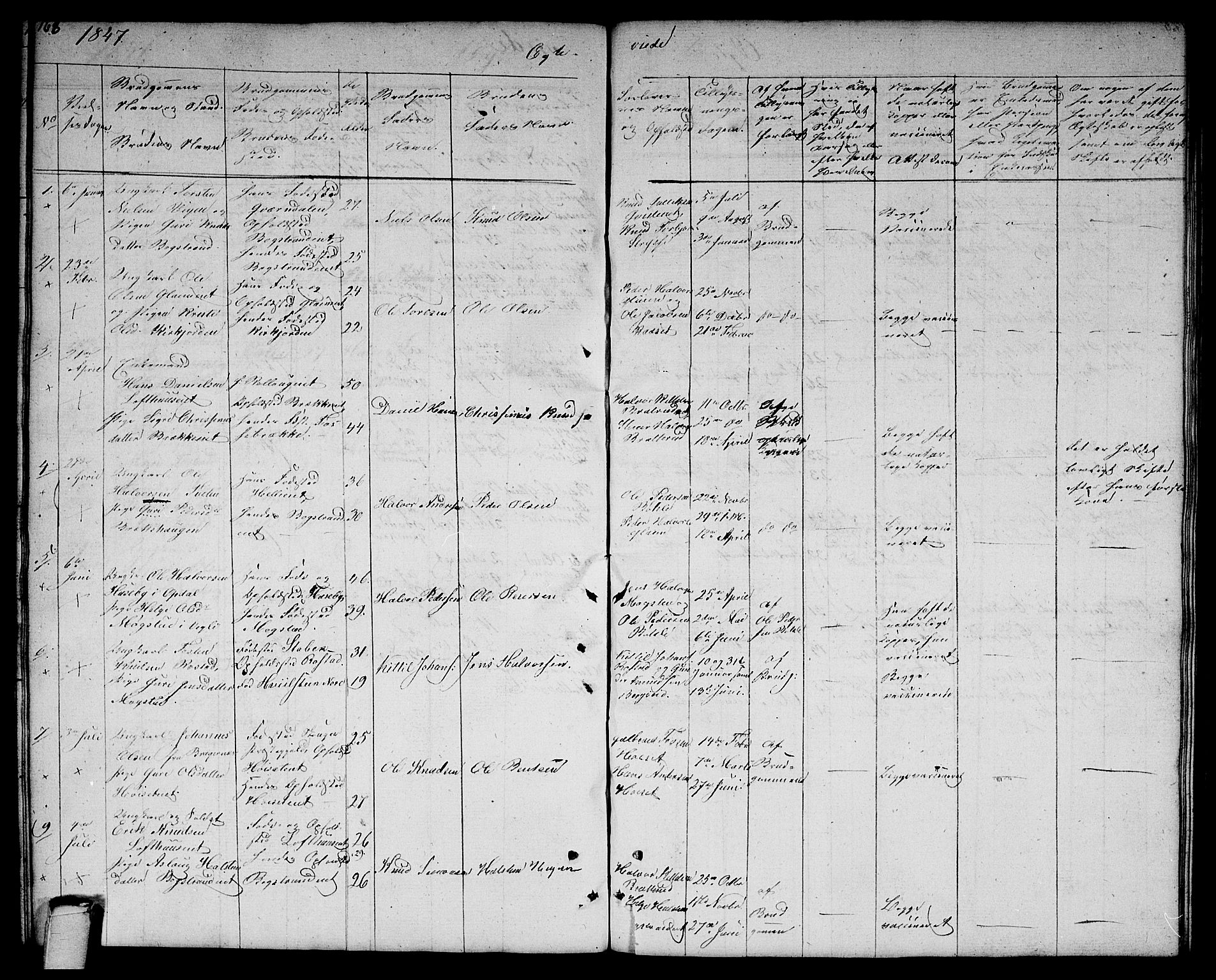 Rollag kirkebøker, AV/SAKO-A-240/G/Gb/L0001: Klokkerbok nr. II 1, 1836-1877, s. 168