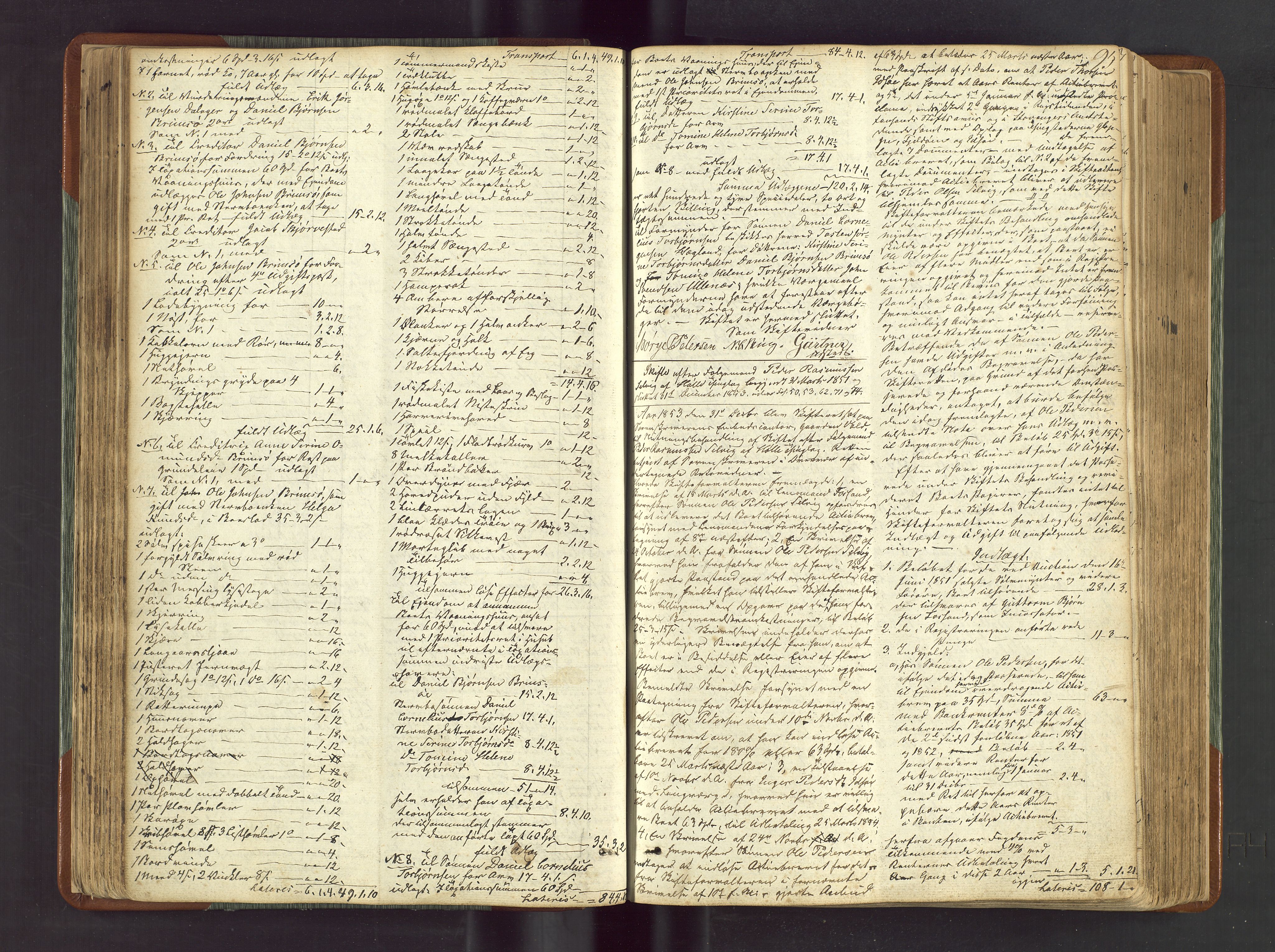 Ryfylke tingrett, AV/SAST-A-100055/001/IV/IVF/L0012a: Skifteforhandlingsprotokoll D1 Høle og Rennesøy, 1847-1880, s. 95