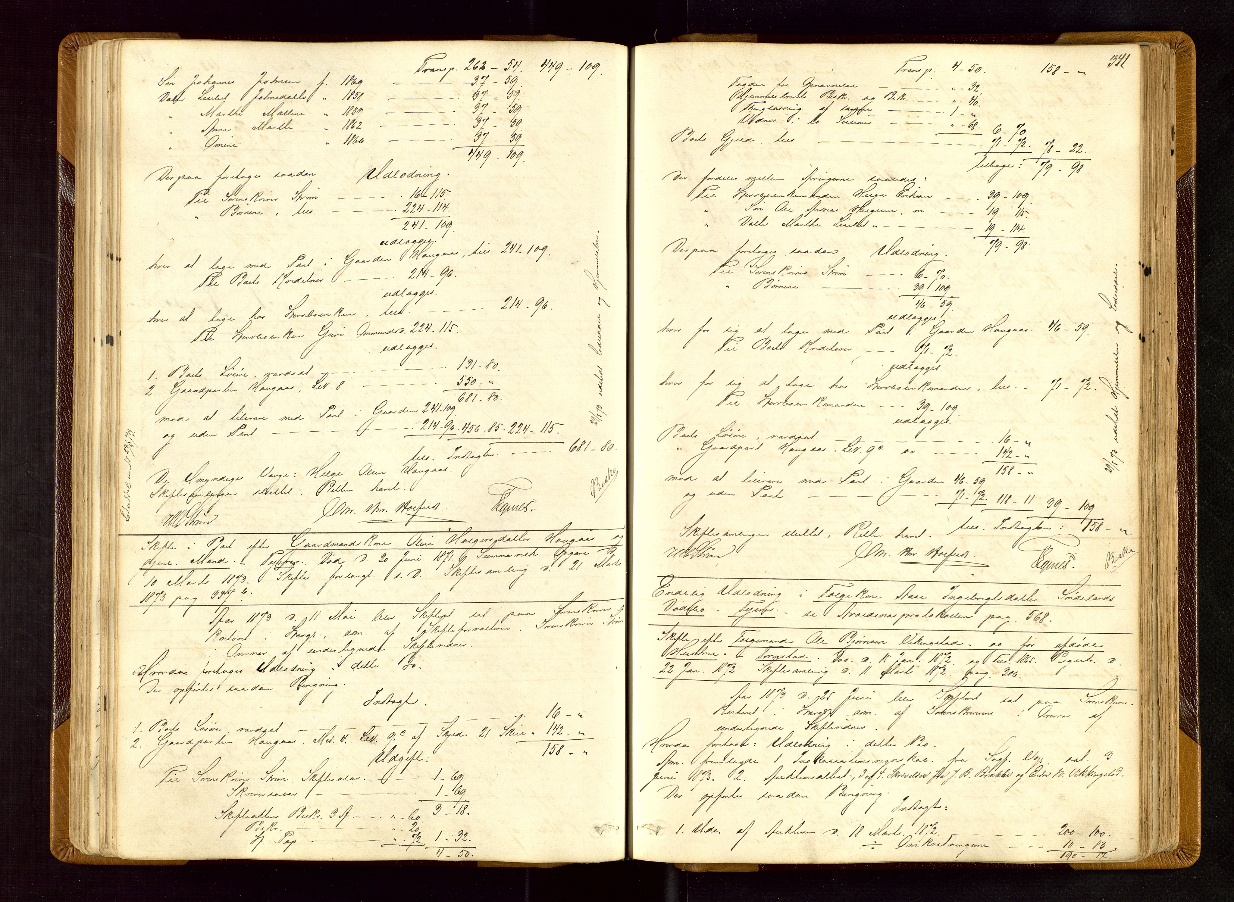 Karmsund sorenskriveri, AV/SAST-A-100311/01/IV/IVDBA/L0004: SKIFTEPROTOKOLL TORVESTAD, TYSVÆR, 1868-1877, s. 340b-341a