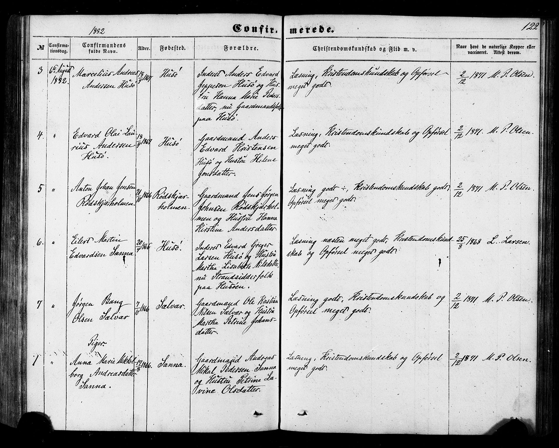 Ministerialprotokoller, klokkerbøker og fødselsregistre - Nordland, AV/SAT-A-1459/840/L0579: Ministerialbok nr. 840A01, 1863-1887, s. 122