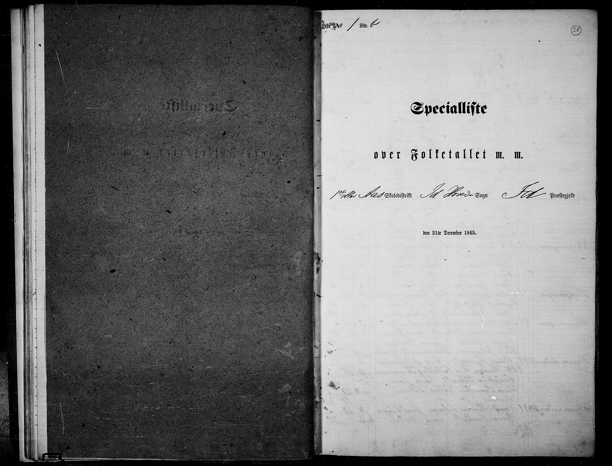 RA, Folketelling 1865 for 0117P Idd prestegjeld, 1865, s. 26