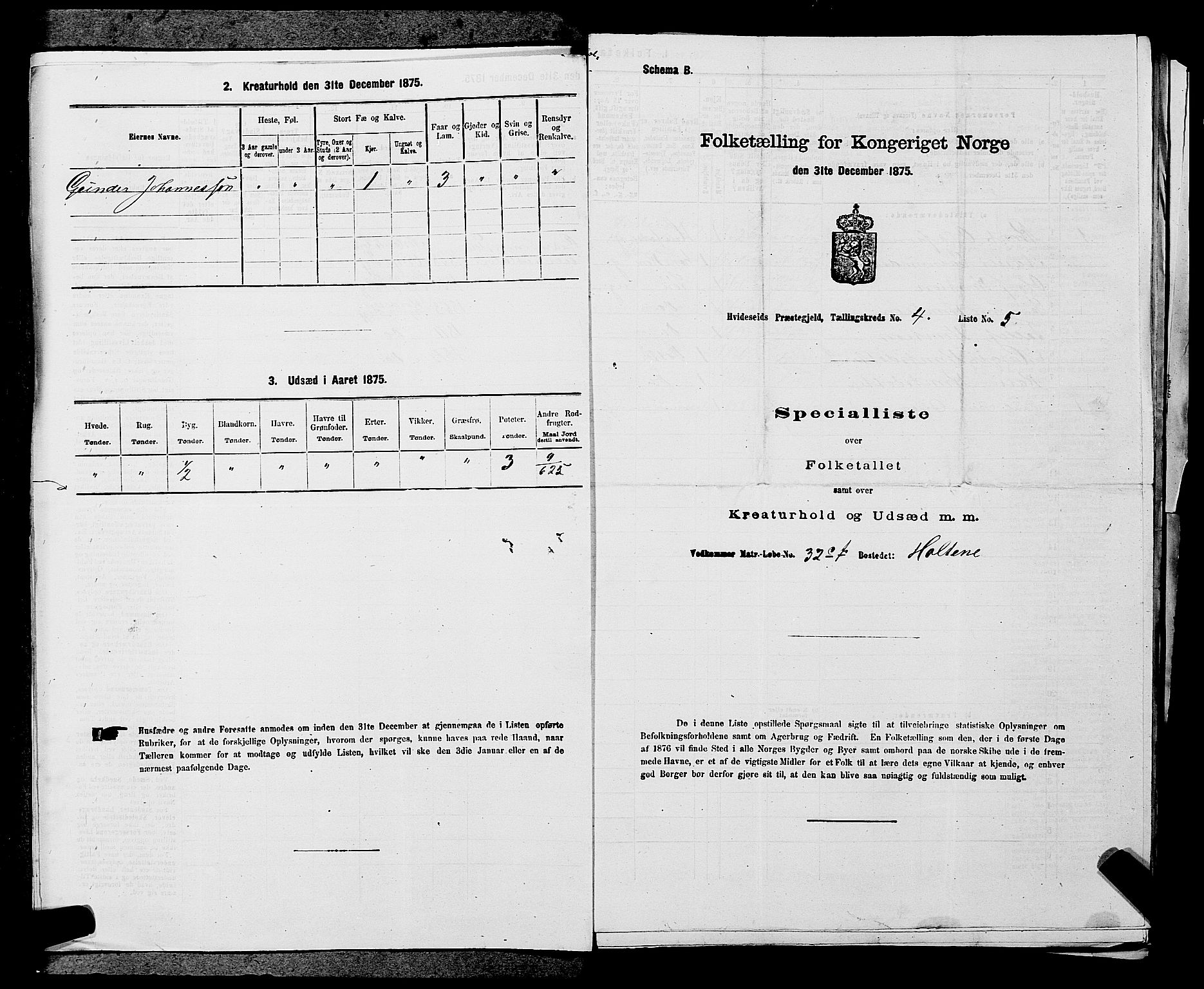 SAKO, Folketelling 1875 for 0829P Kviteseid prestegjeld, 1875, s. 389