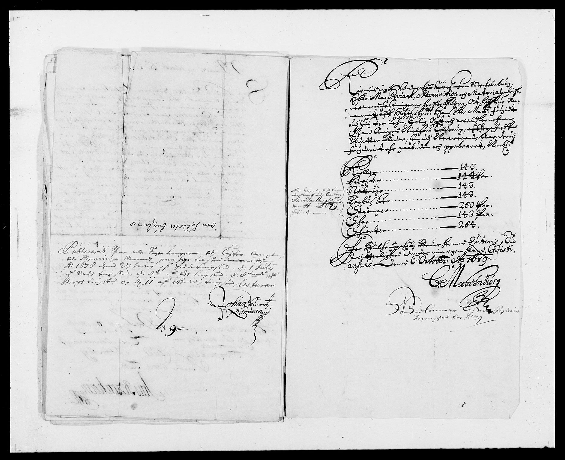 Rentekammeret inntil 1814, Reviderte regnskaper, Fogderegnskap, AV/RA-EA-4092/R41/L2530: Fogderegnskap Lista, 1677-1679, s. 377