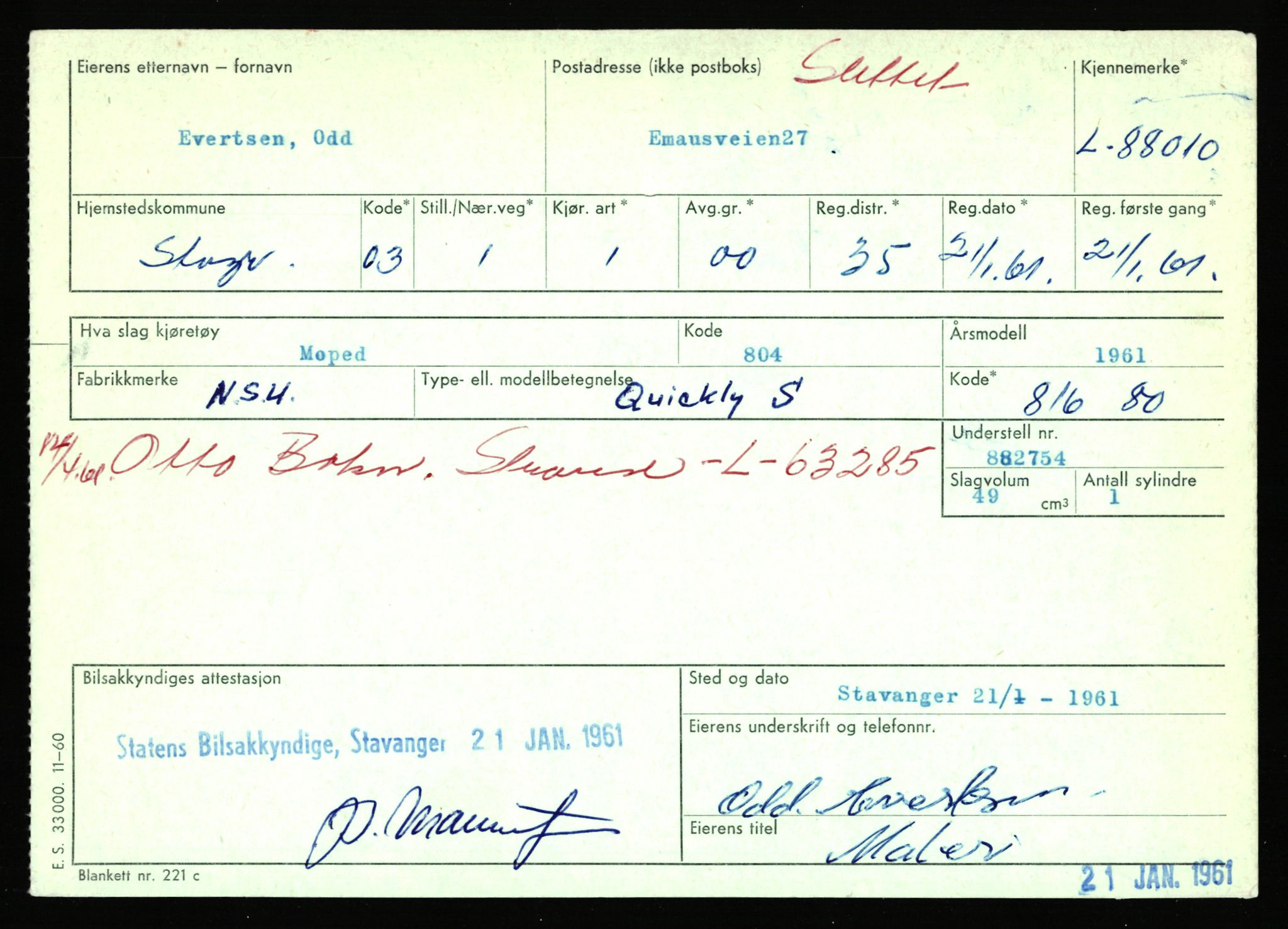 Stavanger trafikkstasjon, AV/SAST-A-101942/0/F/L0074: L-86500 - L-88799, 1930-1971, s. 1366