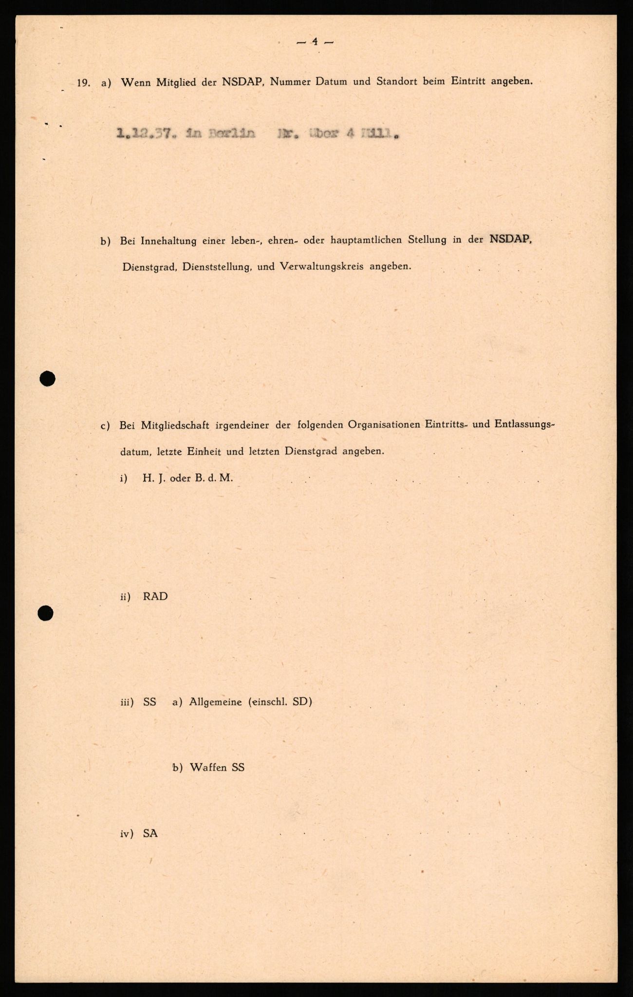 Forsvaret, Forsvarets overkommando II, AV/RA-RAFA-3915/D/Db/L0027: CI Questionaires. Tyske okkupasjonsstyrker i Norge. Tyskere., 1945-1946, s. 461