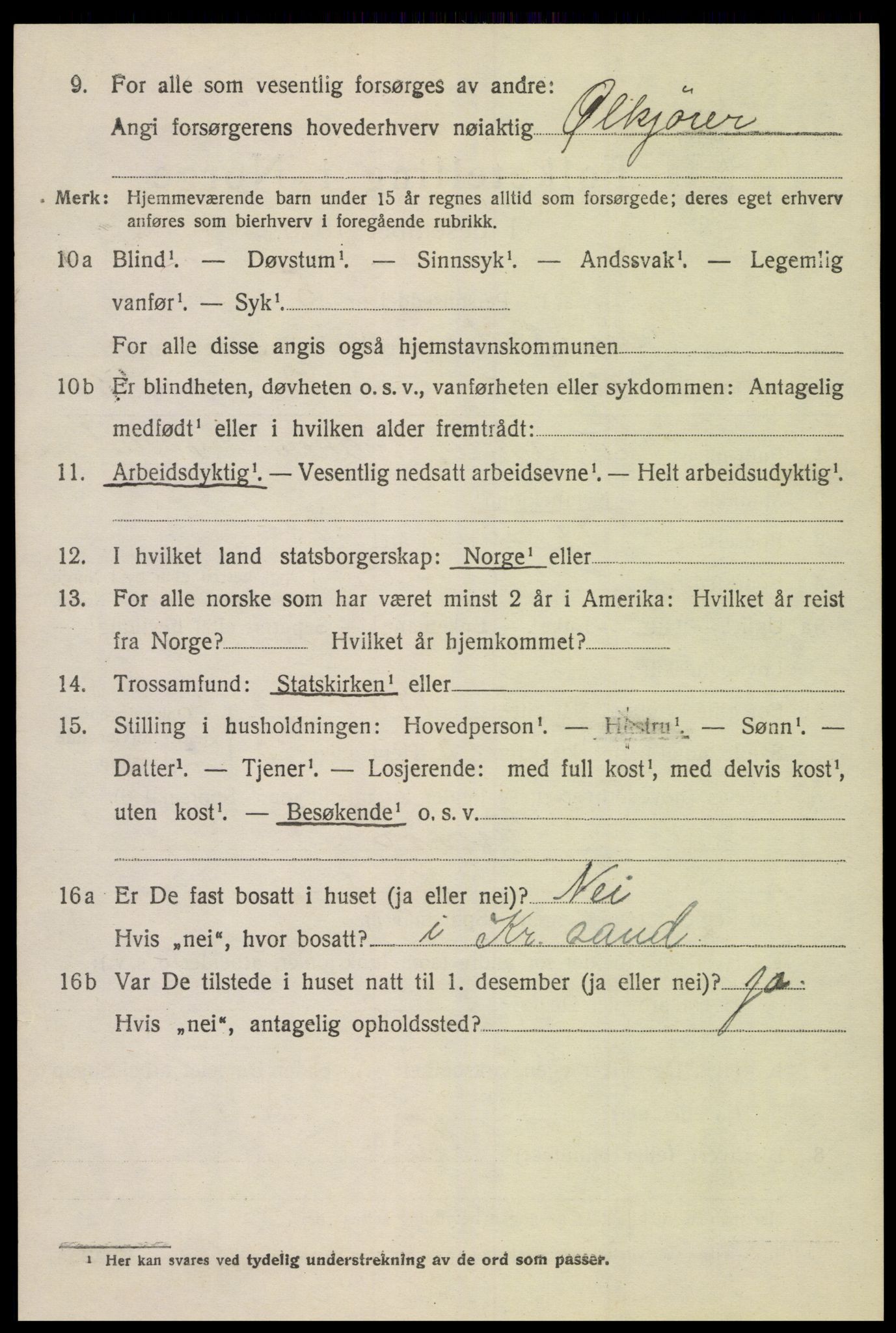 SAK, Folketelling 1920 for 1017 Greipstad herred, 1920, s. 1543