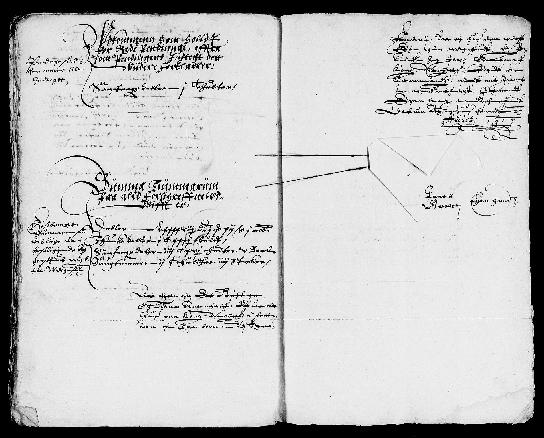 Rentekammeret inntil 1814, Reviderte regnskaper, Lensregnskaper, AV/RA-EA-5023/R/Rb/Rba/L0022: Akershus len, 1606-1607