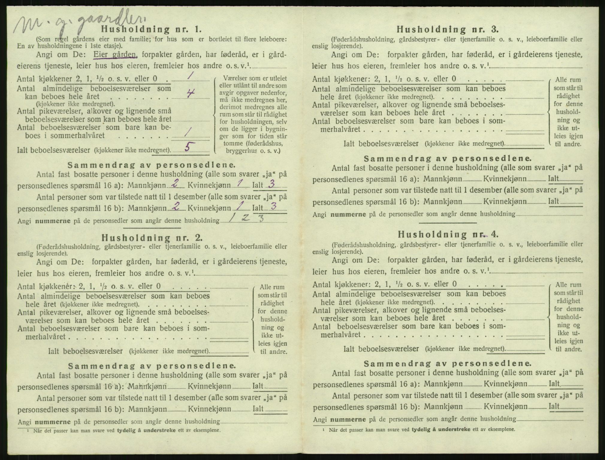 SAT, Folketelling 1920 for 1535 Vestnes herred, 1920, s. 1050