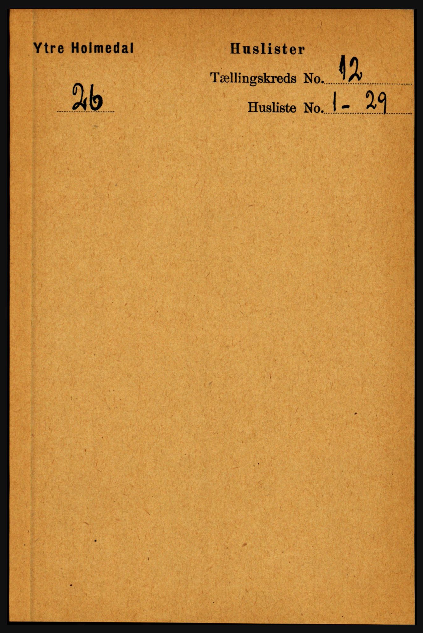 RA, Folketelling 1891 for 1429 Ytre Holmedal herred, 1891, s. 3145