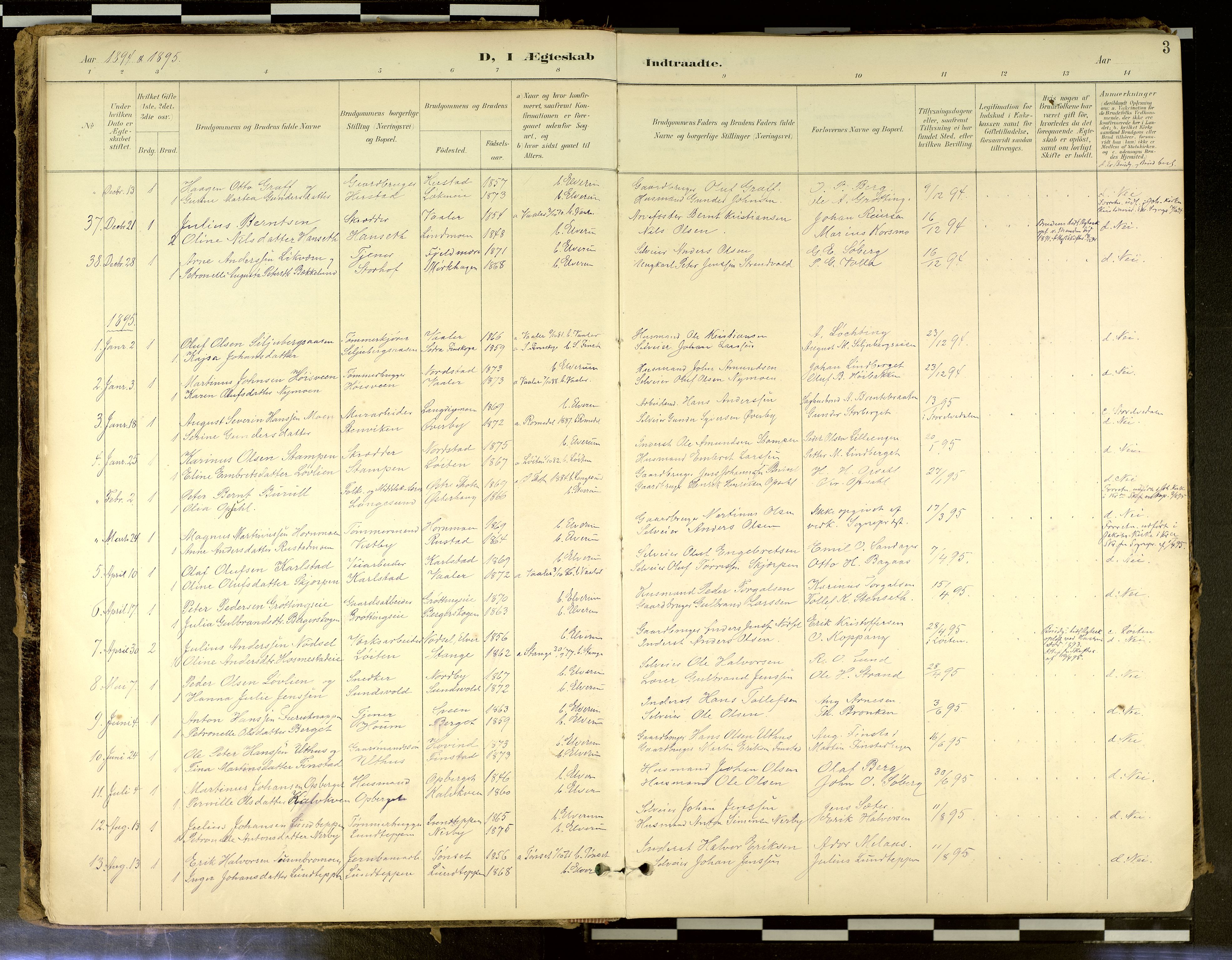 Elverum prestekontor, SAH/PREST-044/H/Ha/Haa/L0018: Ministerialbok nr. 18, 1894-1914, s. 3