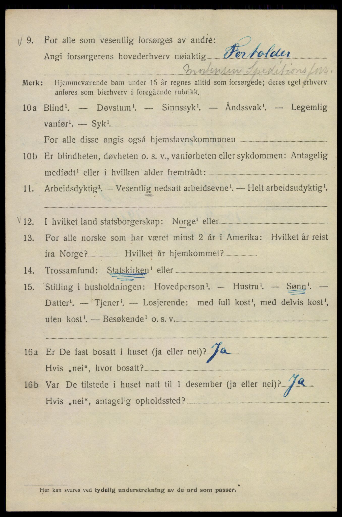 SAO, Folketelling 1920 for 0301 Kristiania kjøpstad, 1920, s. 528026