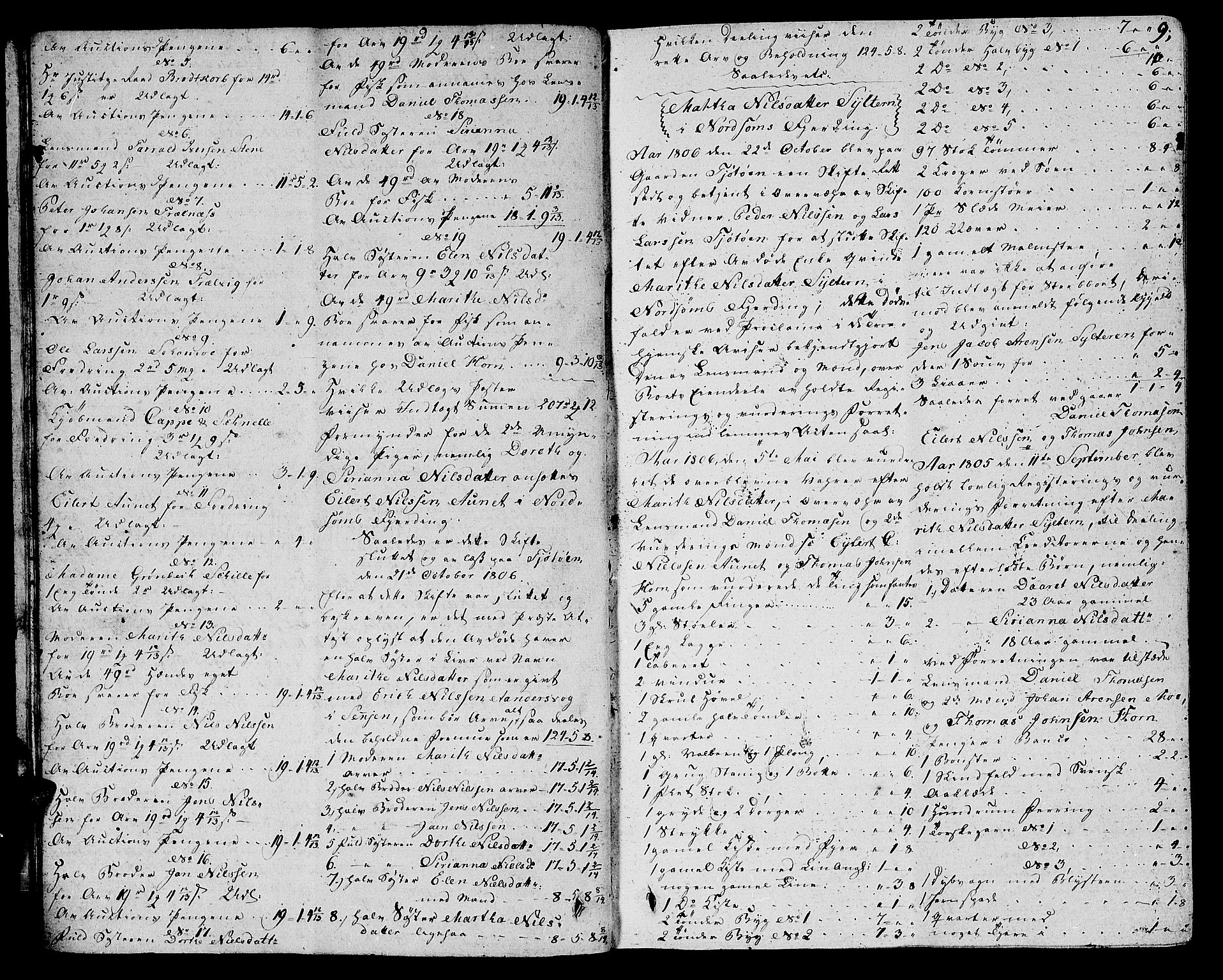 Helgeland sorenskriveri, AV/SAT-A-0004/3/3A/L0081: Skifteprotokoll 26, 1806-1809, s. 8b-9a