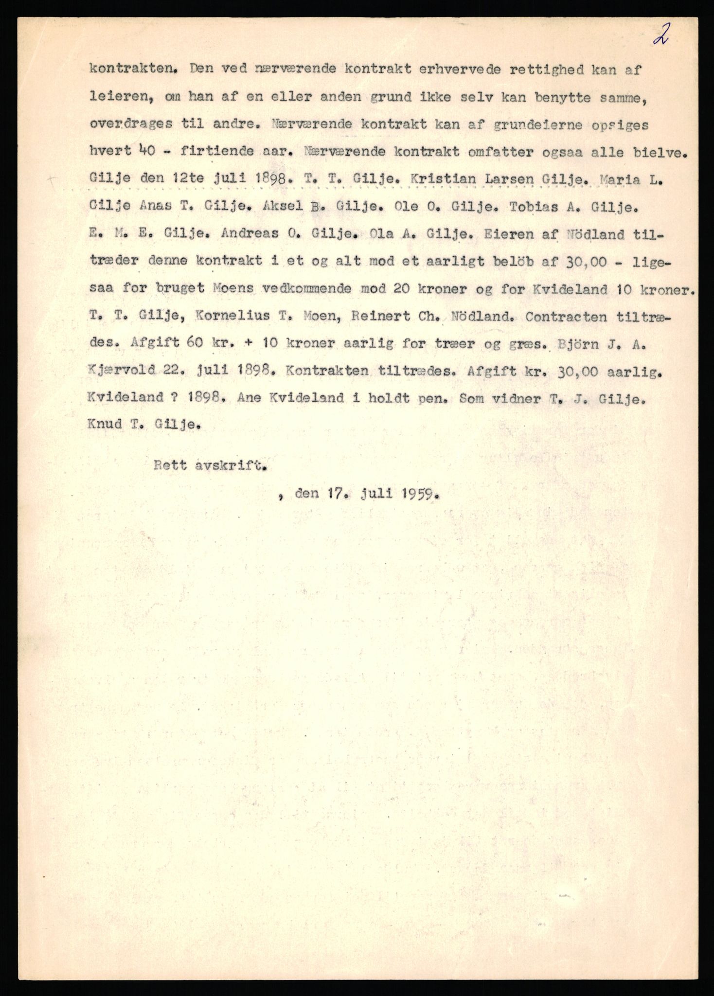 Statsarkivet i Stavanger, AV/SAST-A-101971/03/Y/Yj/L0025: Avskrifter sortert etter gårdsnavn: Garpestad - Gjerde, 1750-1930, s. 342