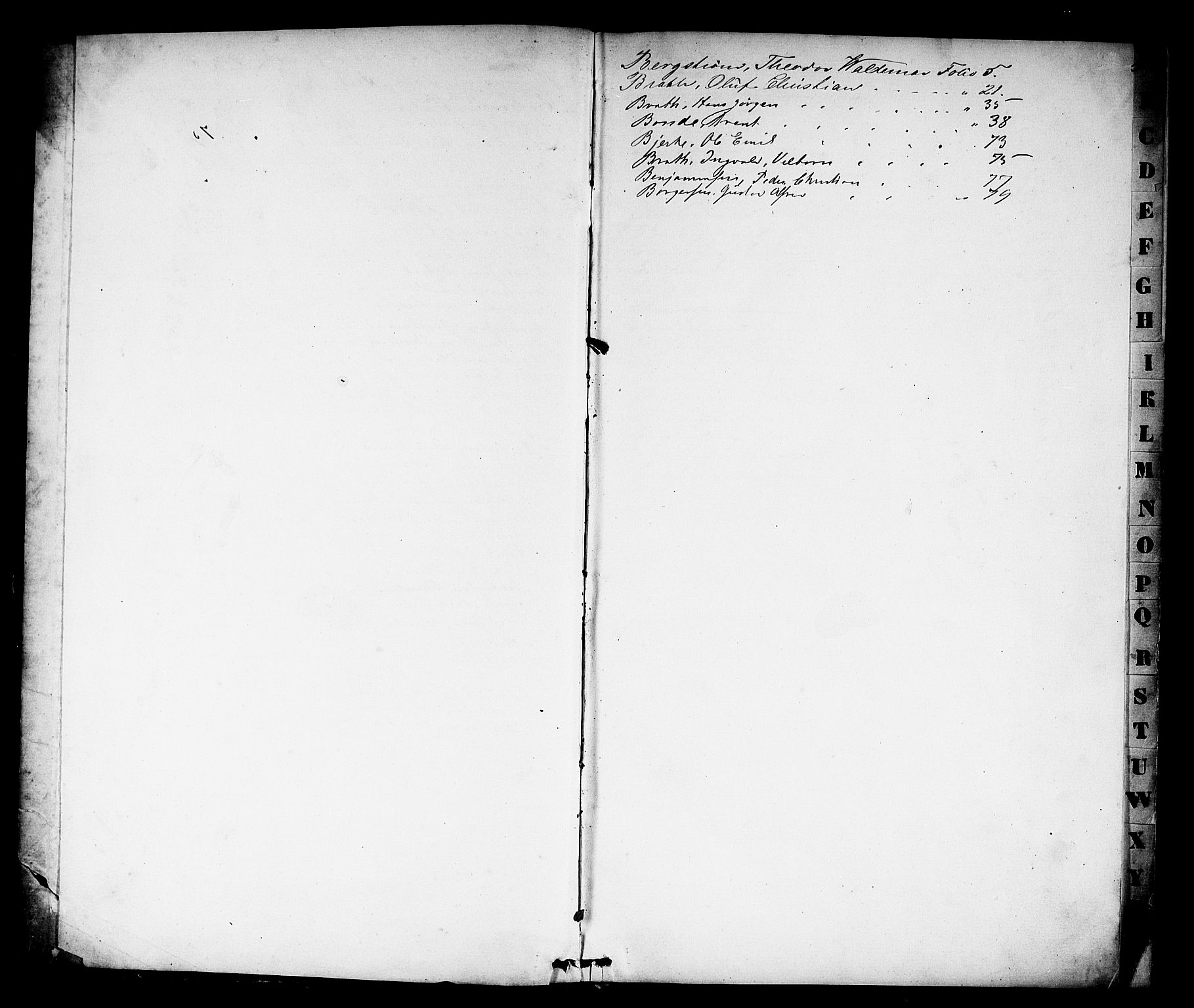 Horten innrulleringskontor, SAKO/A-785/F/Fb/L0001: Annotasjonsrulle, 1864-1868, s. 3
