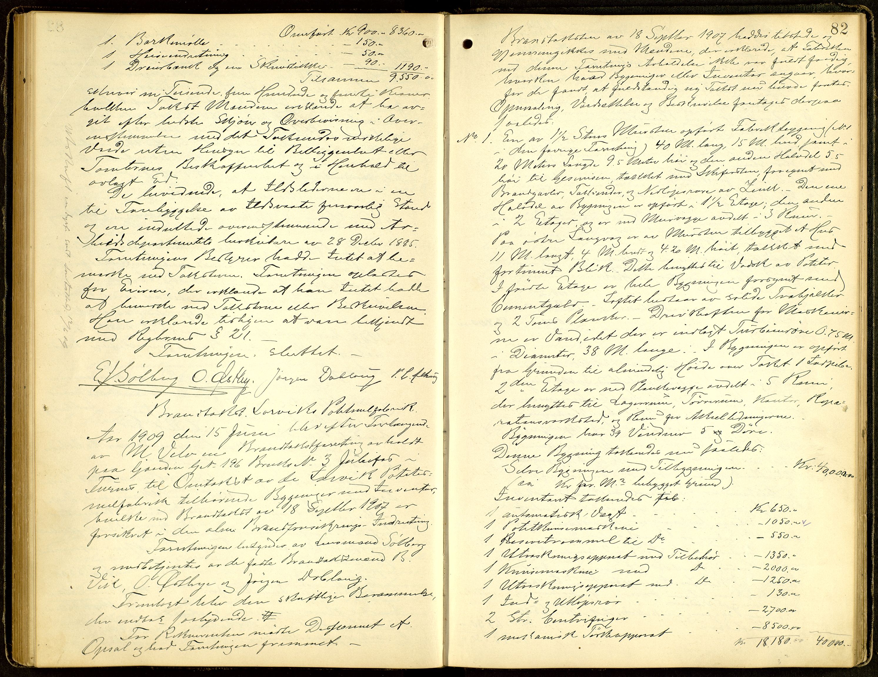 Norges Brannkasse, Furnes, AV/SAH-NBRANF-004/F/L0001: Branntakstprotokoll, 1895-1916, s. 81b-82a