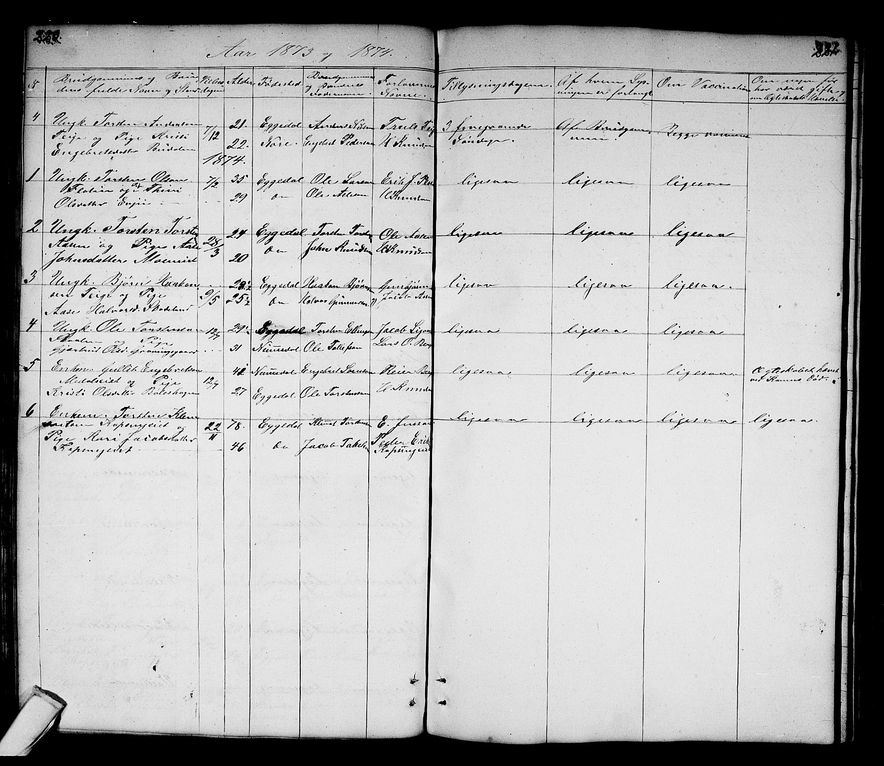Sigdal kirkebøker, AV/SAKO-A-245/G/Gb/L0001: Klokkerbok nr. II 1, 1841-1874, s. 220-221