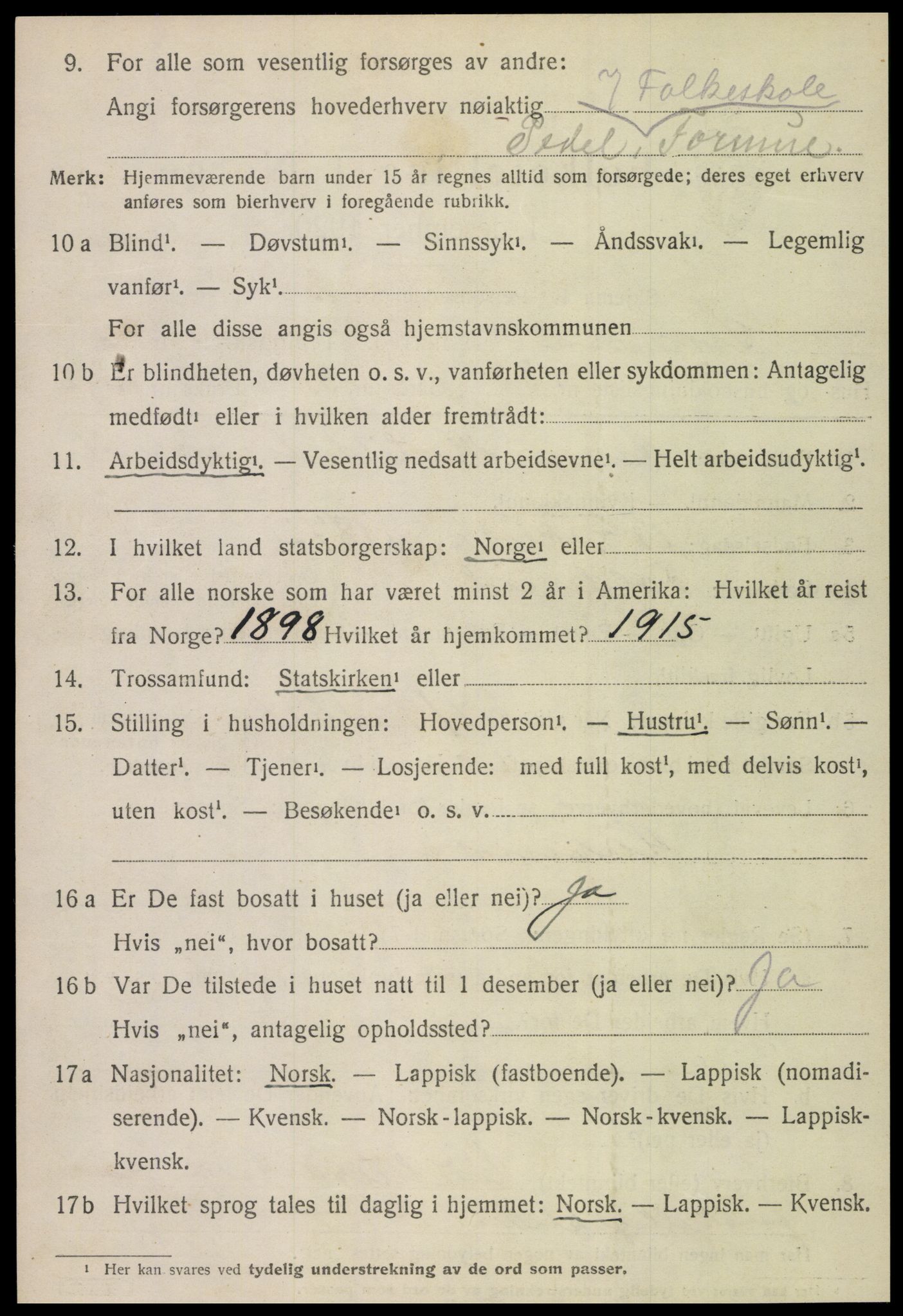 SAT, Folketelling 1920 for 1736 Snåsa herred, 1920, s. 2913