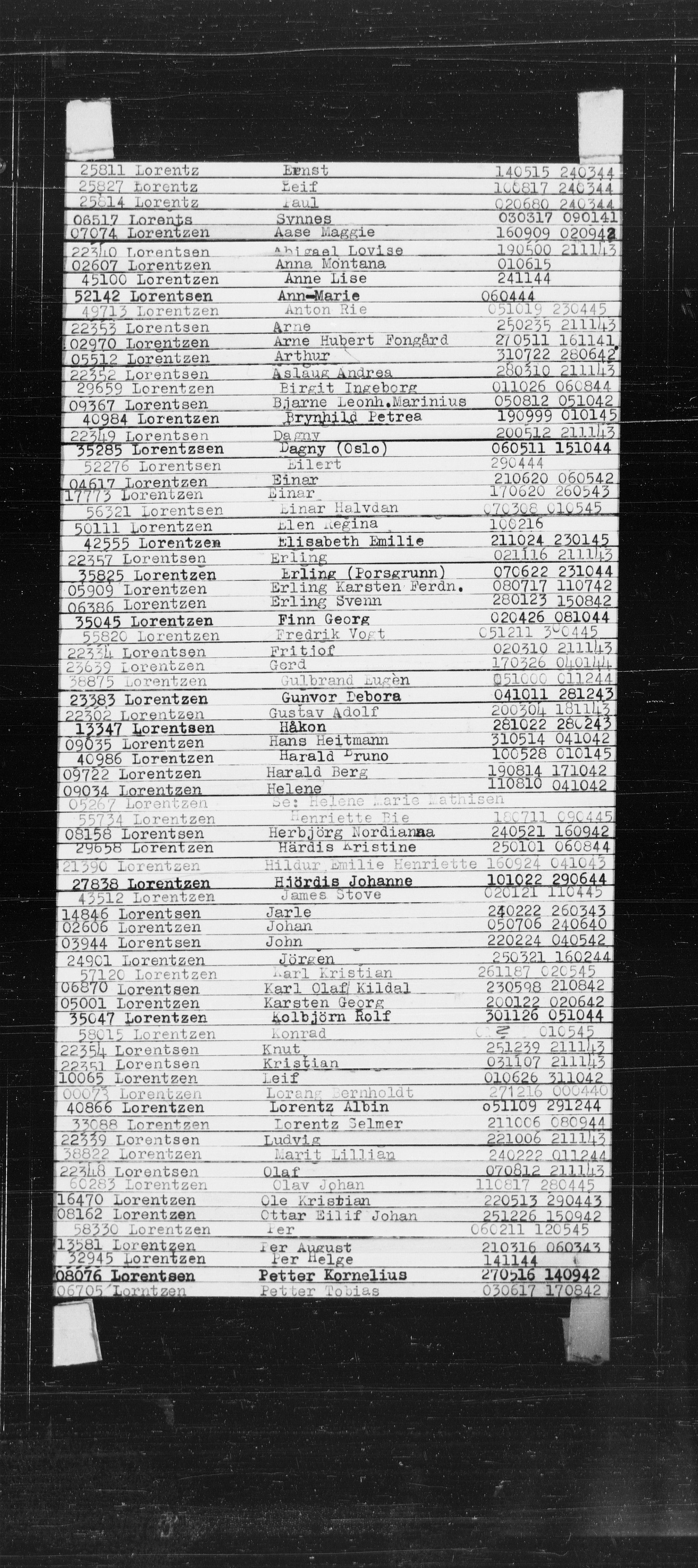 Den Kgl. Norske Legasjons Flyktningskontor, RA/S-6753/V/Va/L0022: Kjesäterkartoteket.  Alfabetisk register, A-Å., 1940-1945, s. 538