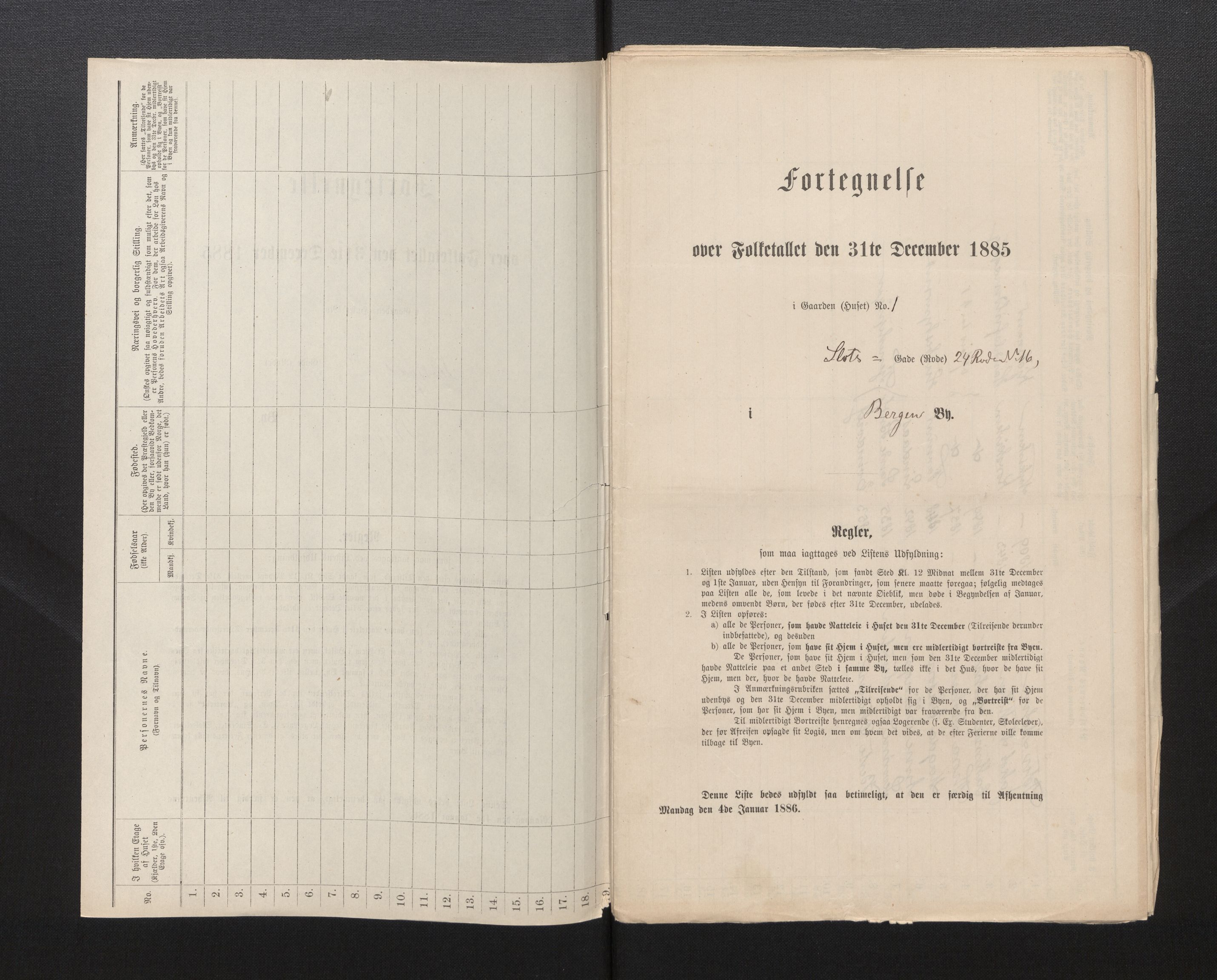 SAB, Folketelling 1885 for 1301 Bergen kjøpstad, 1885, s. 6052