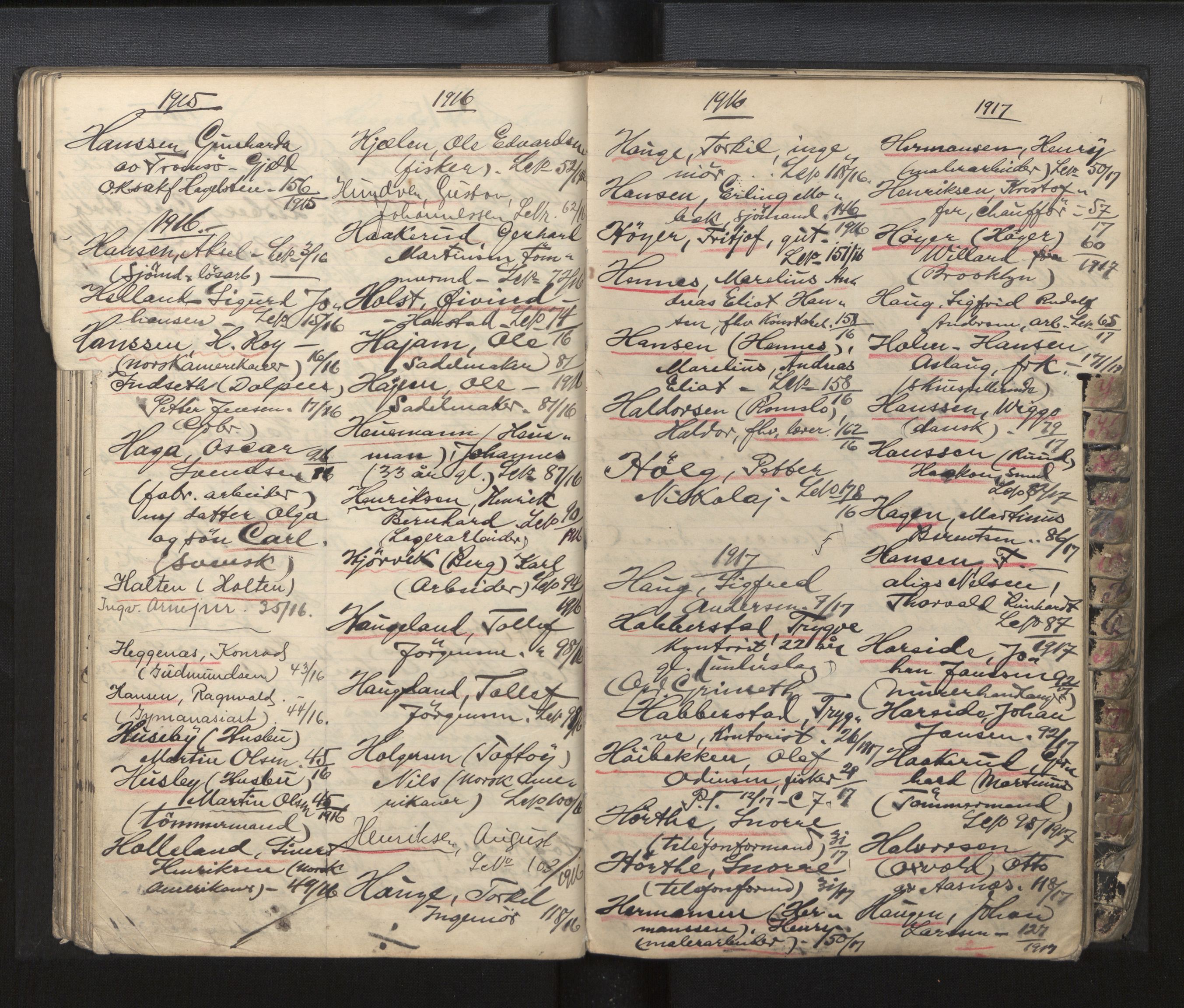 Bergen politikammer / politidistrikt, AV/SAB-A-60401/J.a/J.ac/L0002: Emigrantforbudsregister, 1894-1920