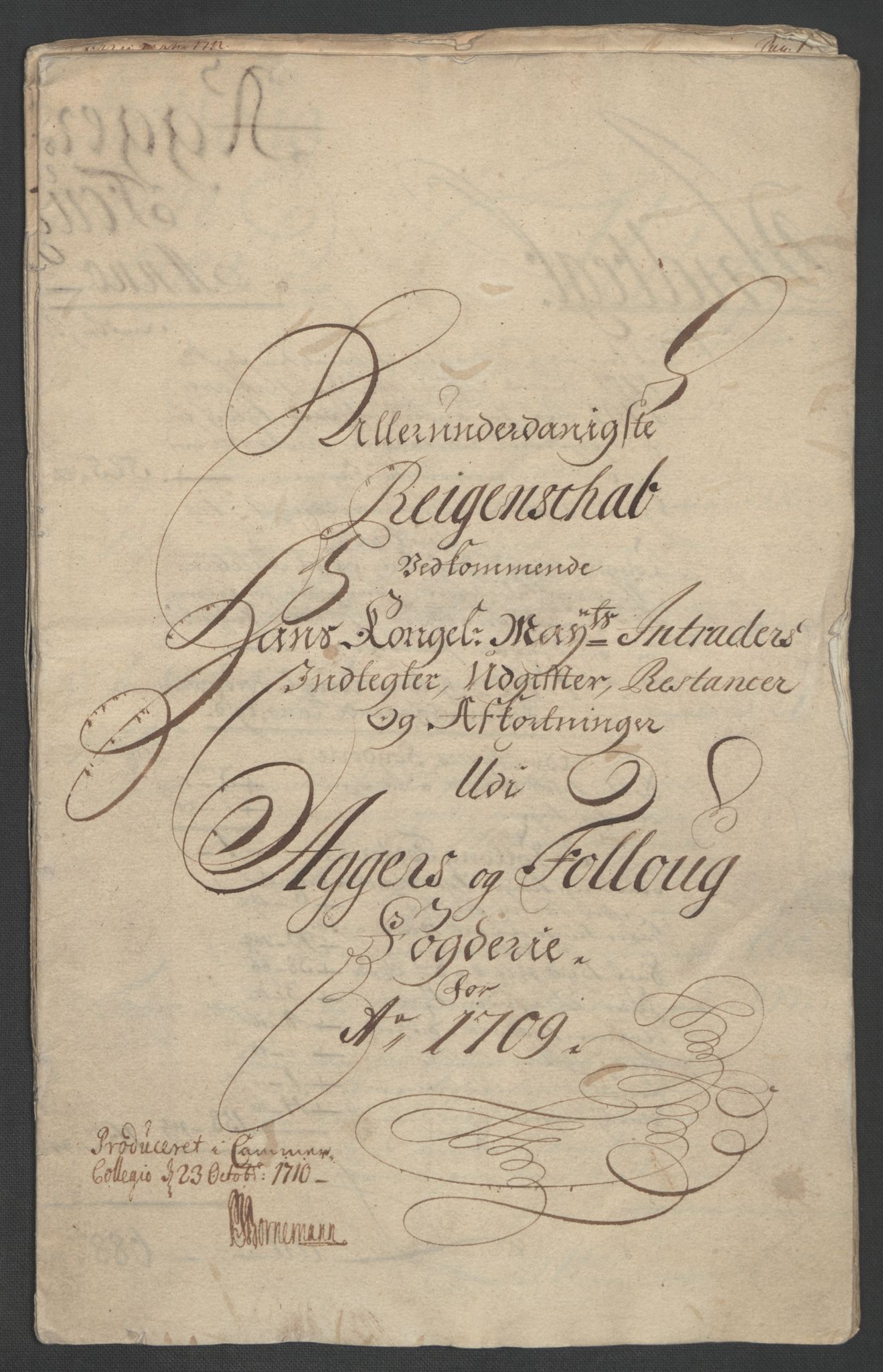 Rentekammeret inntil 1814, Reviderte regnskaper, Fogderegnskap, RA/EA-4092/R10/L0447: Fogderegnskap Aker og Follo, 1707-1709, s. 408