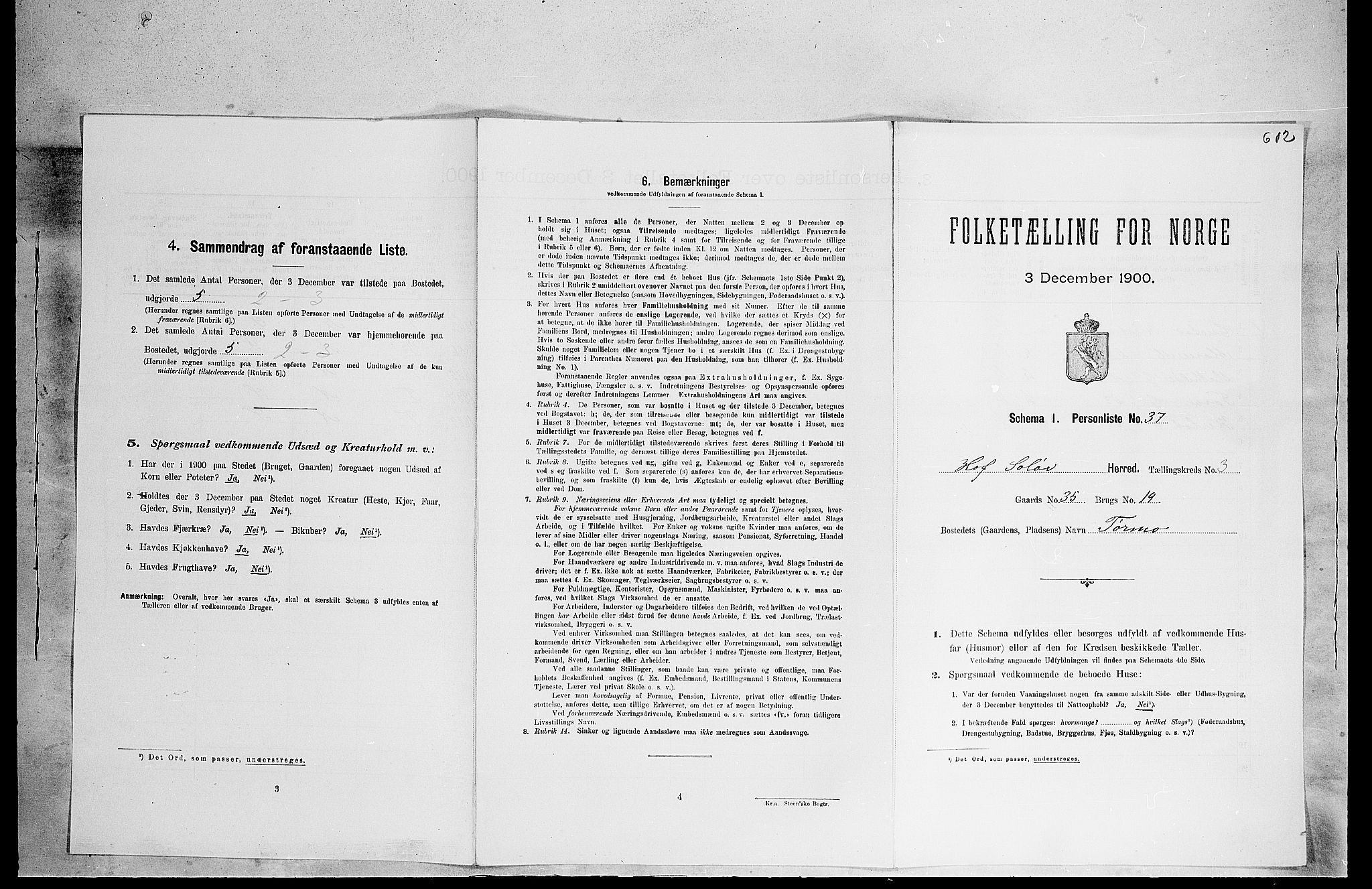 SAH, Folketelling 1900 for 0424 Hof herred, 1900, s. 556