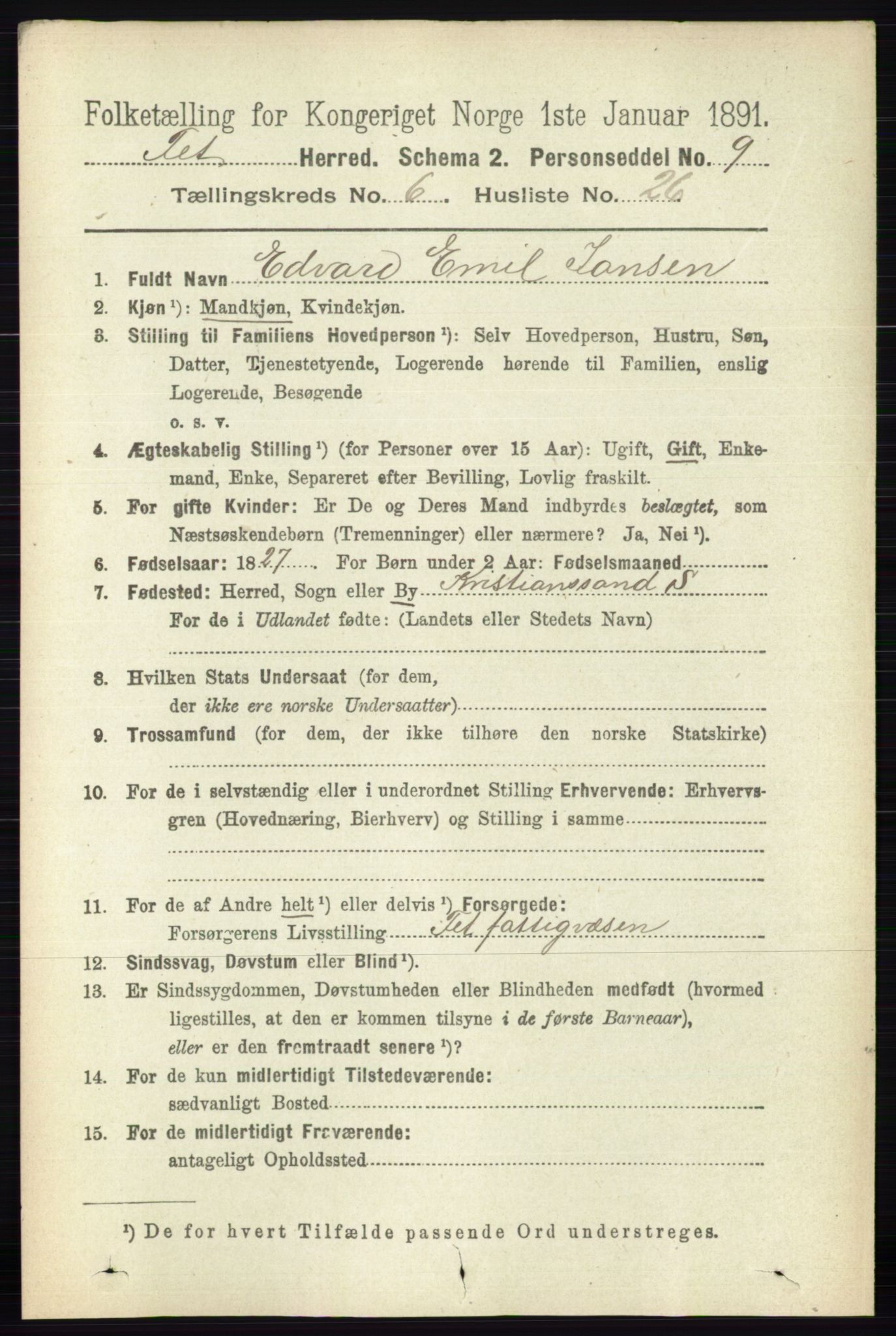 RA, Folketelling 1891 for 0227 Fet herred, 1891, s. 2112