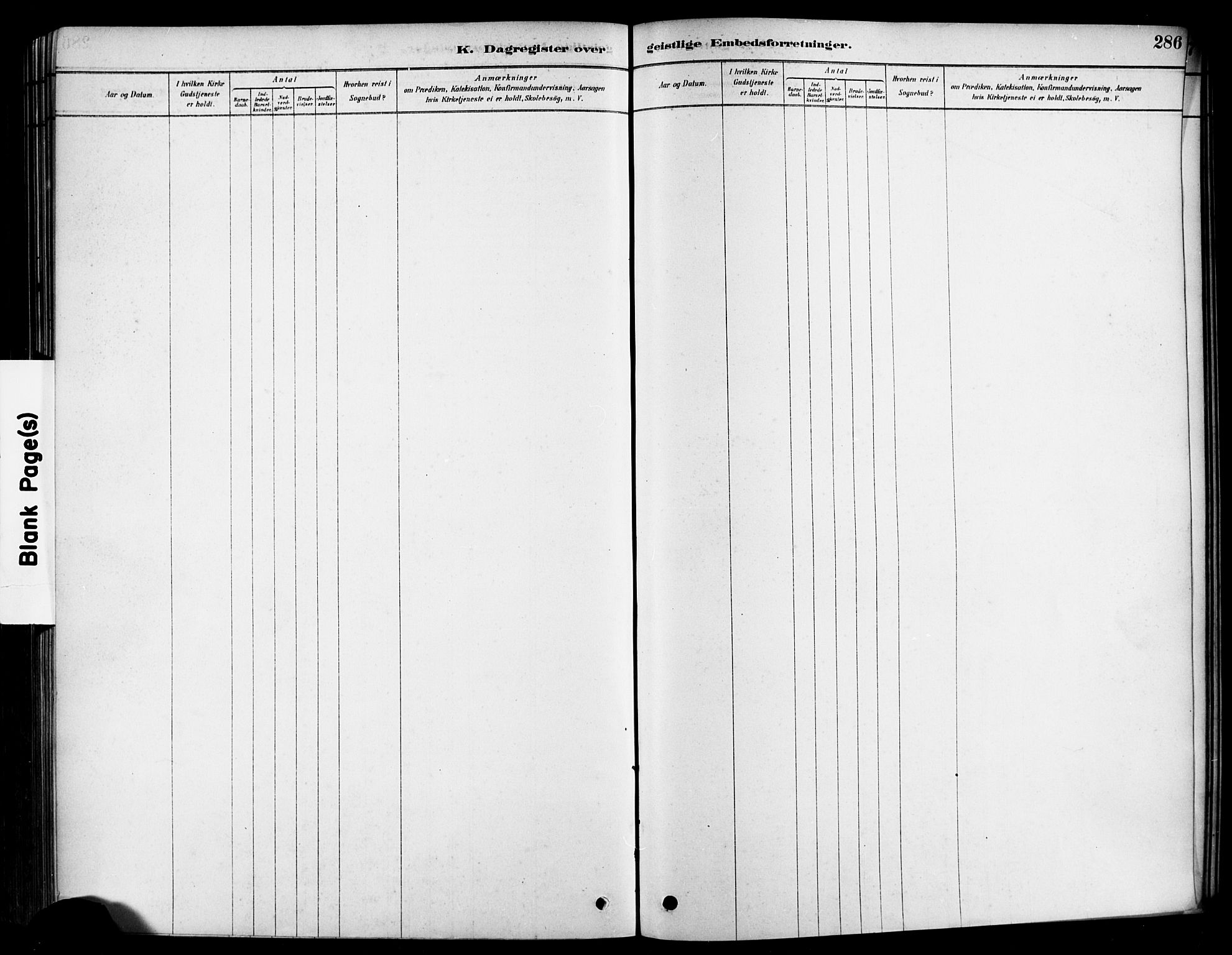 Heddal kirkebøker, SAKO/A-268/F/Fa/L0009: Ministerialbok nr. I 9, 1878-1903, s. 286