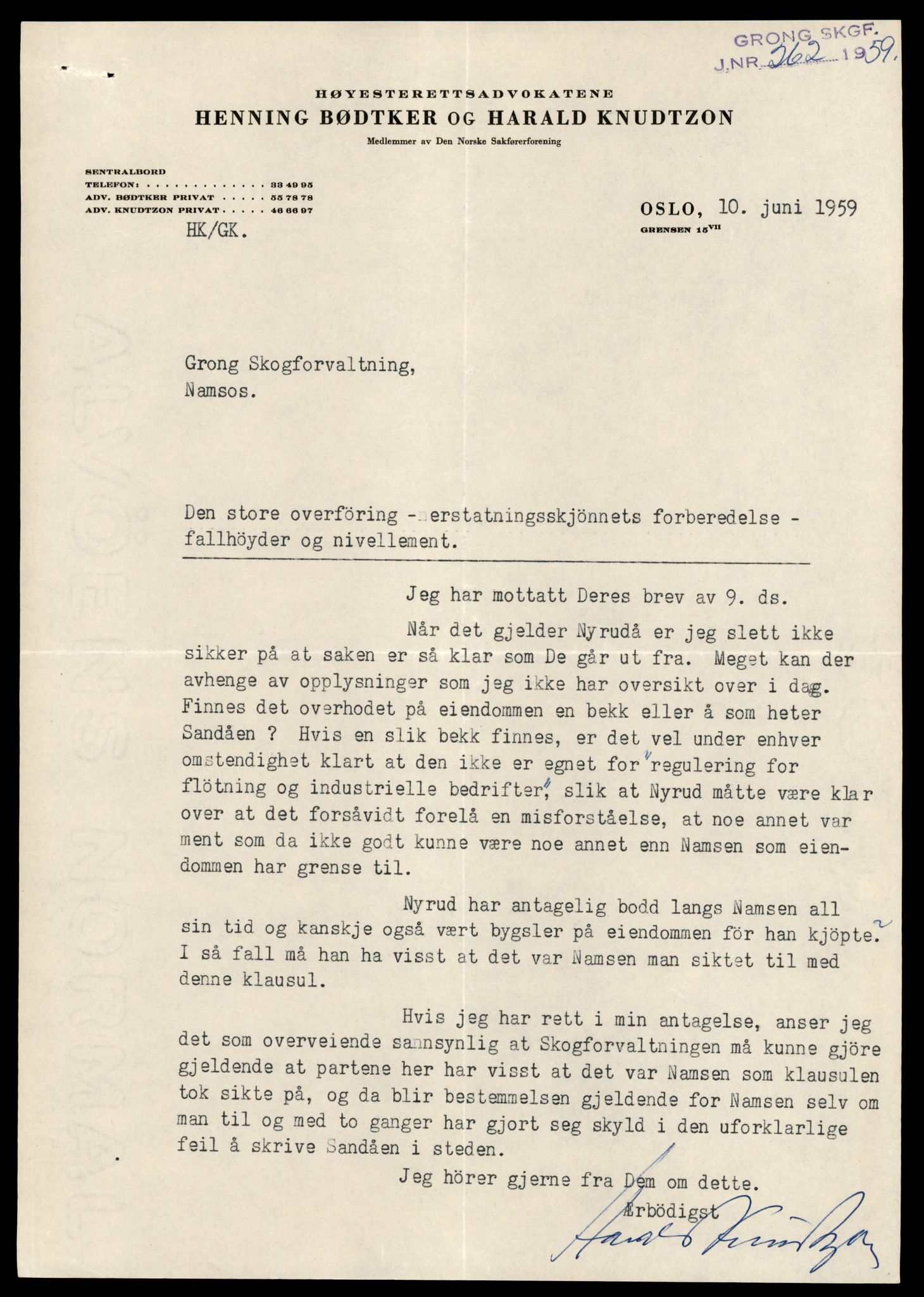 Statskog Trøndelag / Møre, AV/SAT-A-4532/1/D/Da/L0336/0007: Sakarkiv / Vassdragsreguleringer m.m. - Kraftverkene Øvre Namsen, diverse (grunnerstatninger), 1957-1963, s. 31