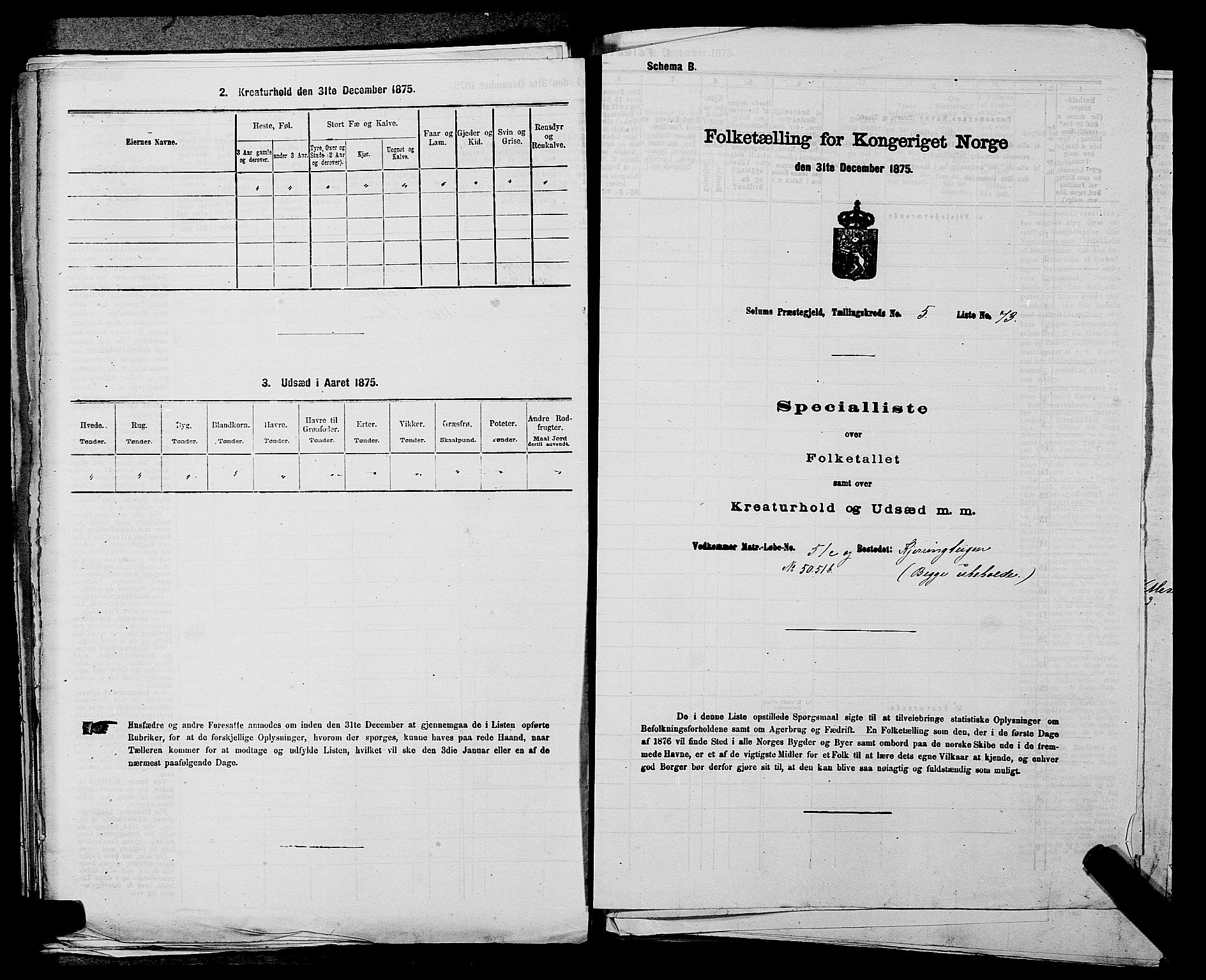 SAKO, Folketelling 1875 for 0818P Solum prestegjeld, 1875, s. 988