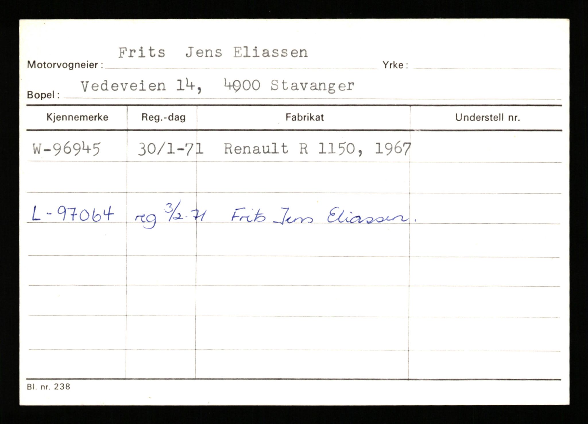 Stavanger trafikkstasjon, AV/SAST-A-101942/0/G/L0008: Registreringsnummer: 67519 - 84533, 1930-1971, s. 2264