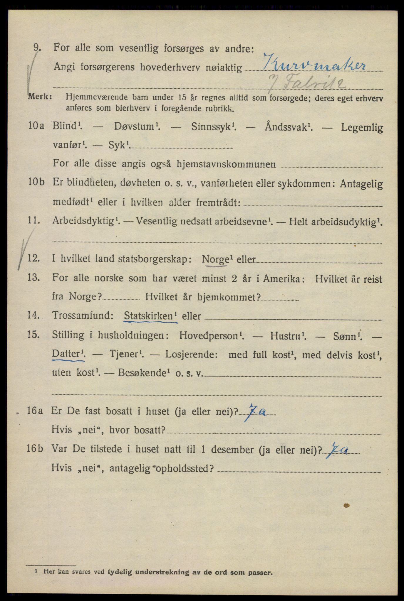 SAO, Folketelling 1920 for 0301 Kristiania kjøpstad, 1920, s. 569032