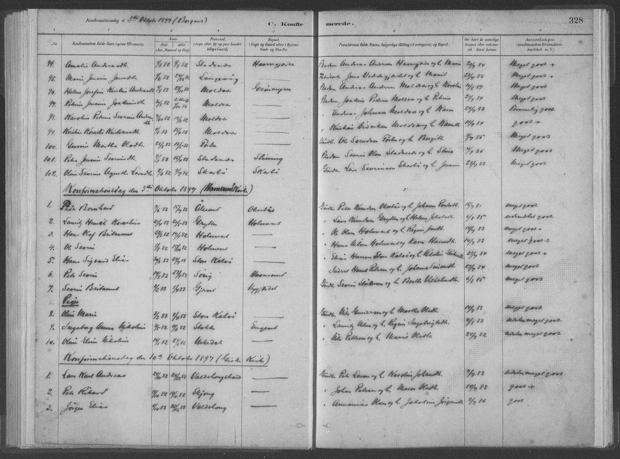 Ministerialprotokoller, klokkerbøker og fødselsregistre - Møre og Romsdal, SAT/A-1454/528/L0402: Ministerialbok nr. 528A12II, 1880-1903, s. 328