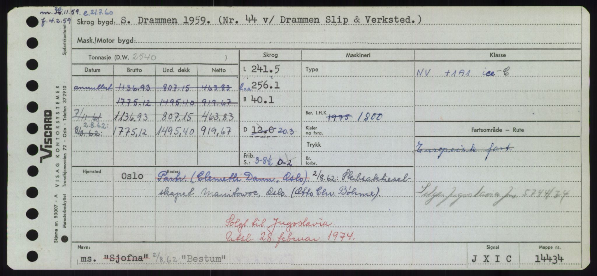 Sjøfartsdirektoratet med forløpere, Skipsmålingen, AV/RA-S-1627/H/Hd/L0003: Fartøy, B-Bev, s. 933