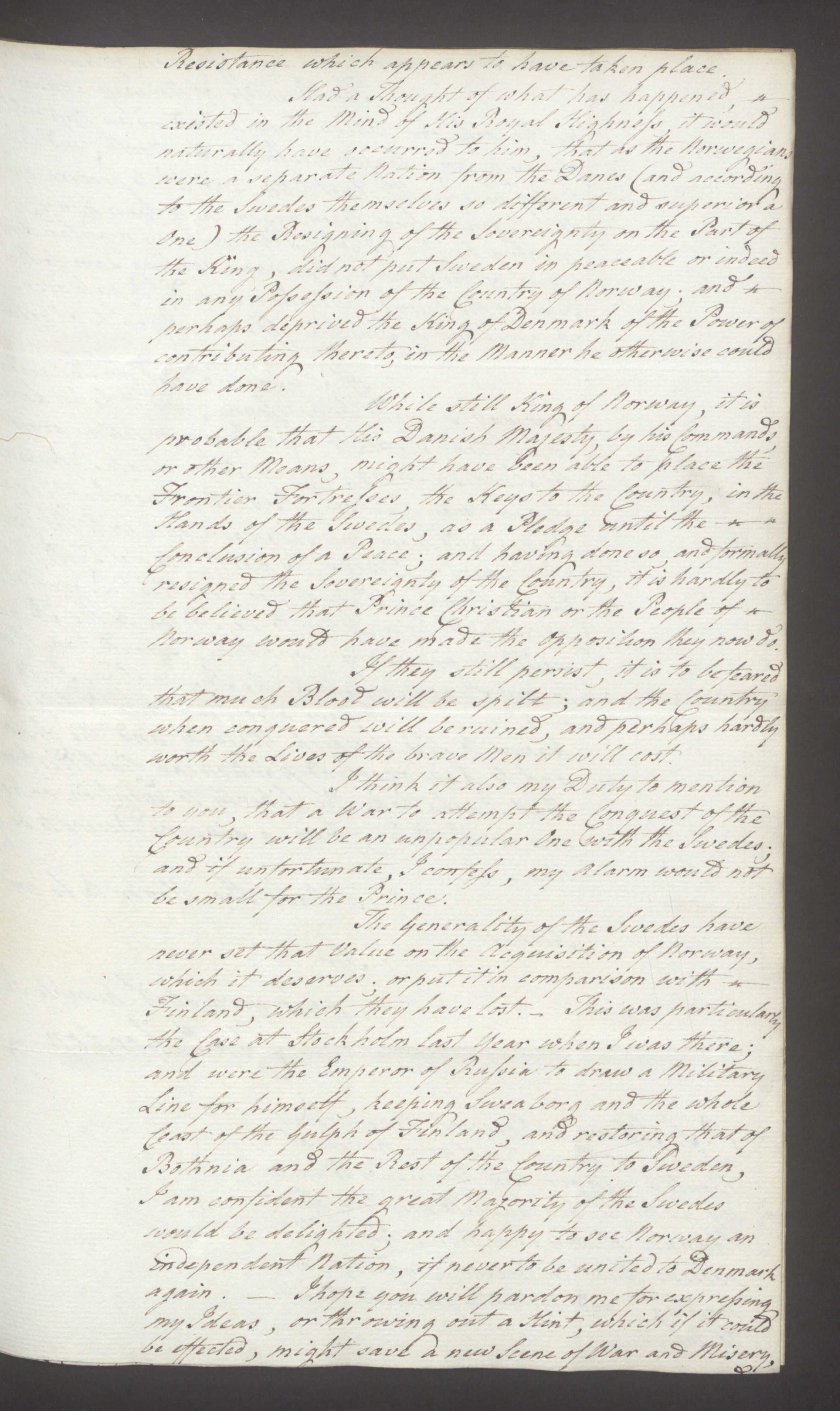 Foreign Office*, UKA/-/FO 38/16: Sir C. Gordon. Reports from Malmö, Jonkoping, and Helsingborg, 1814, s. 40