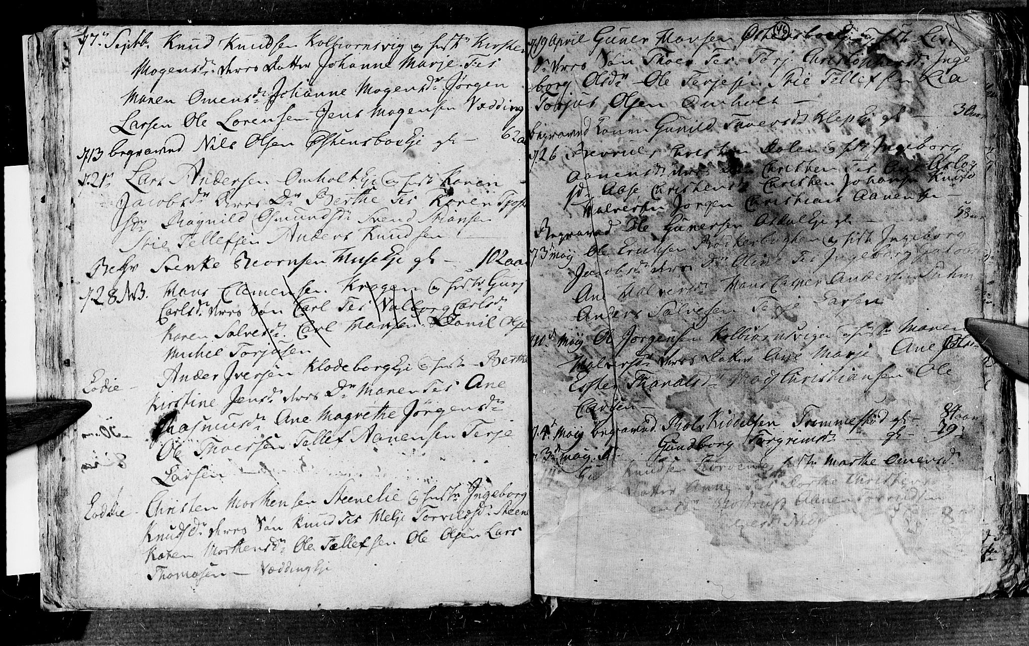 Øyestad sokneprestkontor, SAK/1111-0049/F/Fb/L0002: Klokkerbok nr. B 2, 1795-1807, s. 46