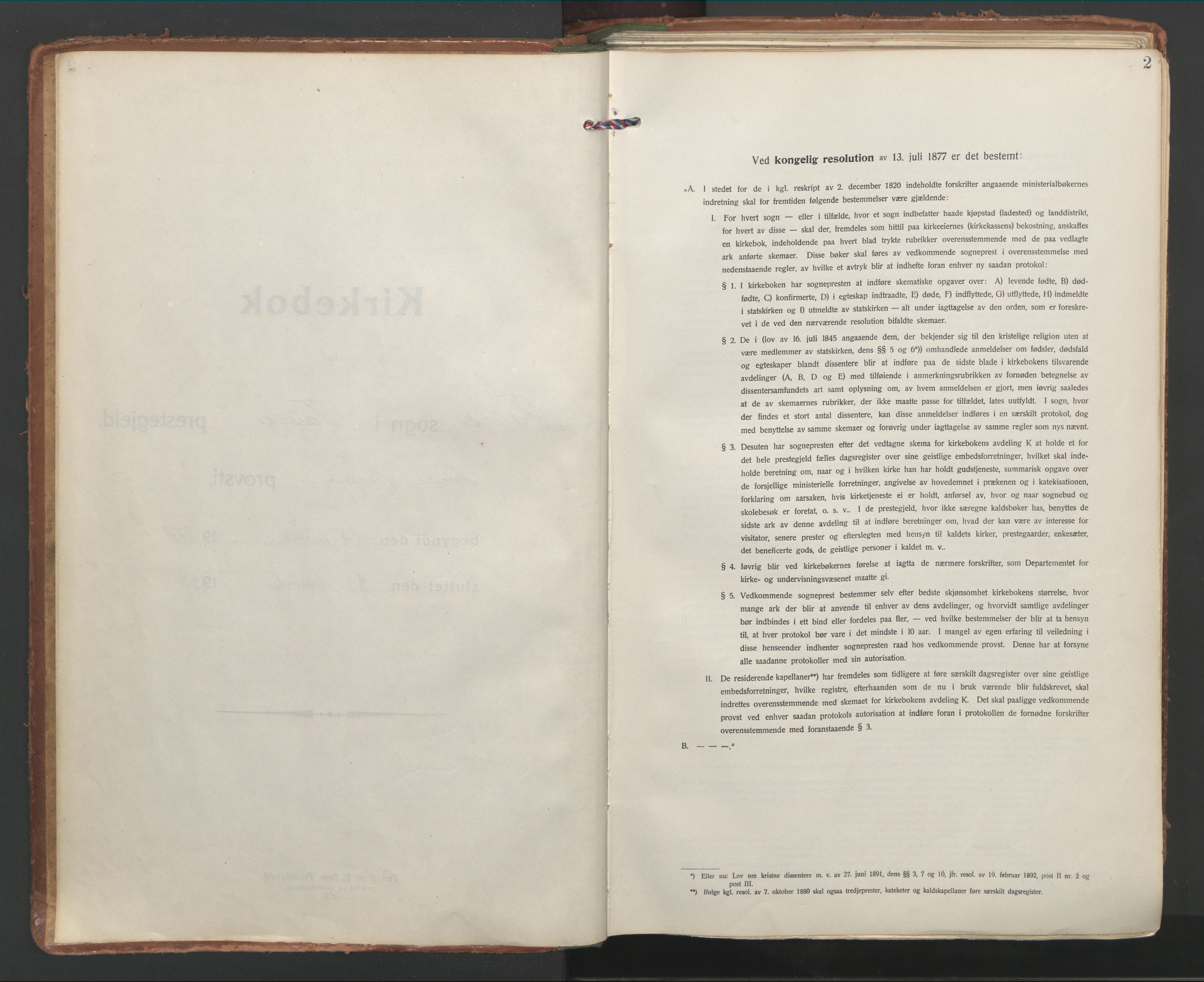 Ministerialprotokoller, klokkerbøker og fødselsregistre - Nordland, SAT/A-1459/849/L0699: Ministerialbok nr. 849A10, 1924-1937, s. 2