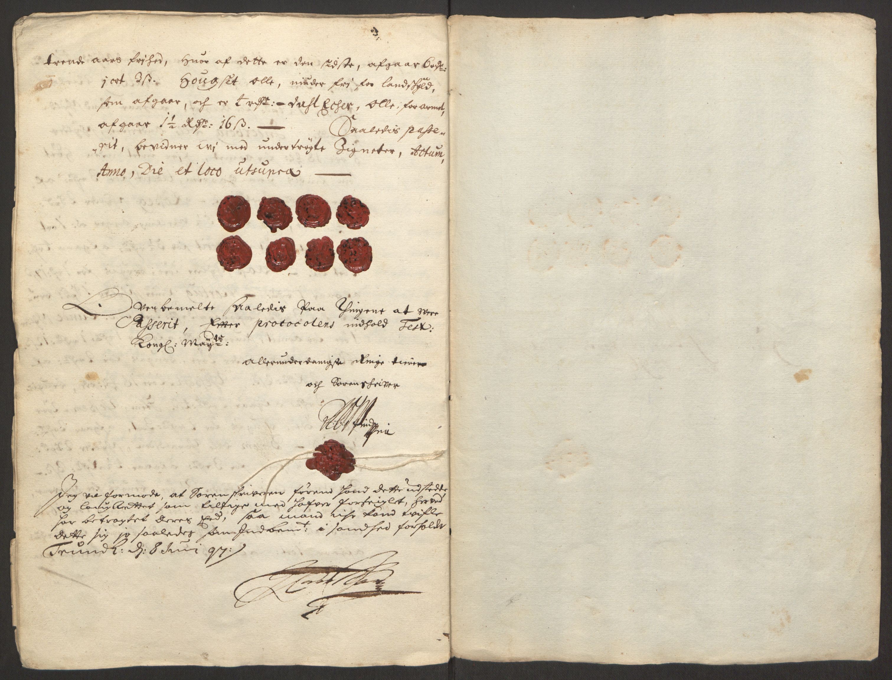 Rentekammeret inntil 1814, Reviderte regnskaper, Fogderegnskap, RA/EA-4092/R63/L4309: Fogderegnskap Inderøy, 1695-1697, s. 346