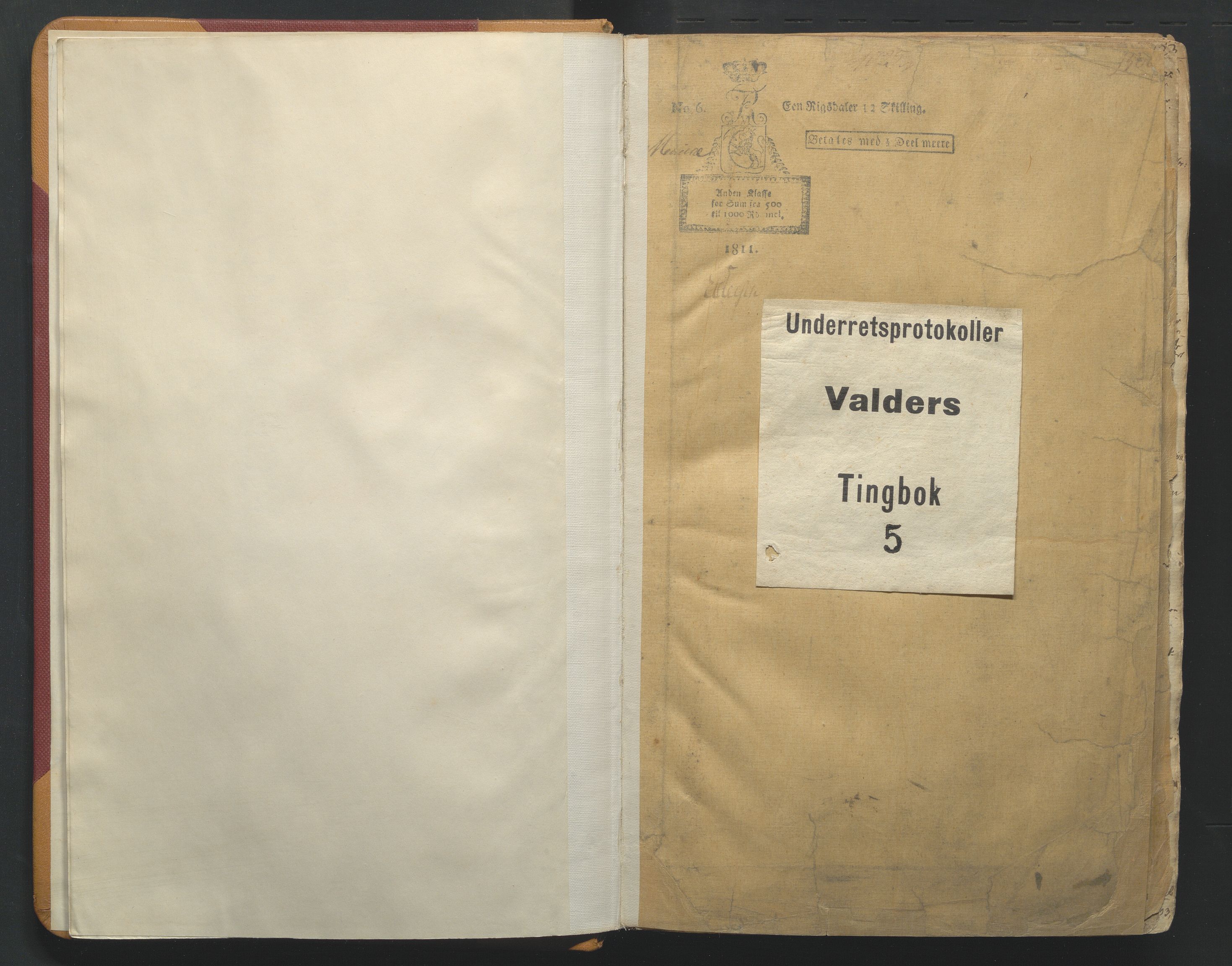 Valdres sorenskriveri, SAH/TING-016/G/Gb/L0005: Tingbok, 1811-1821