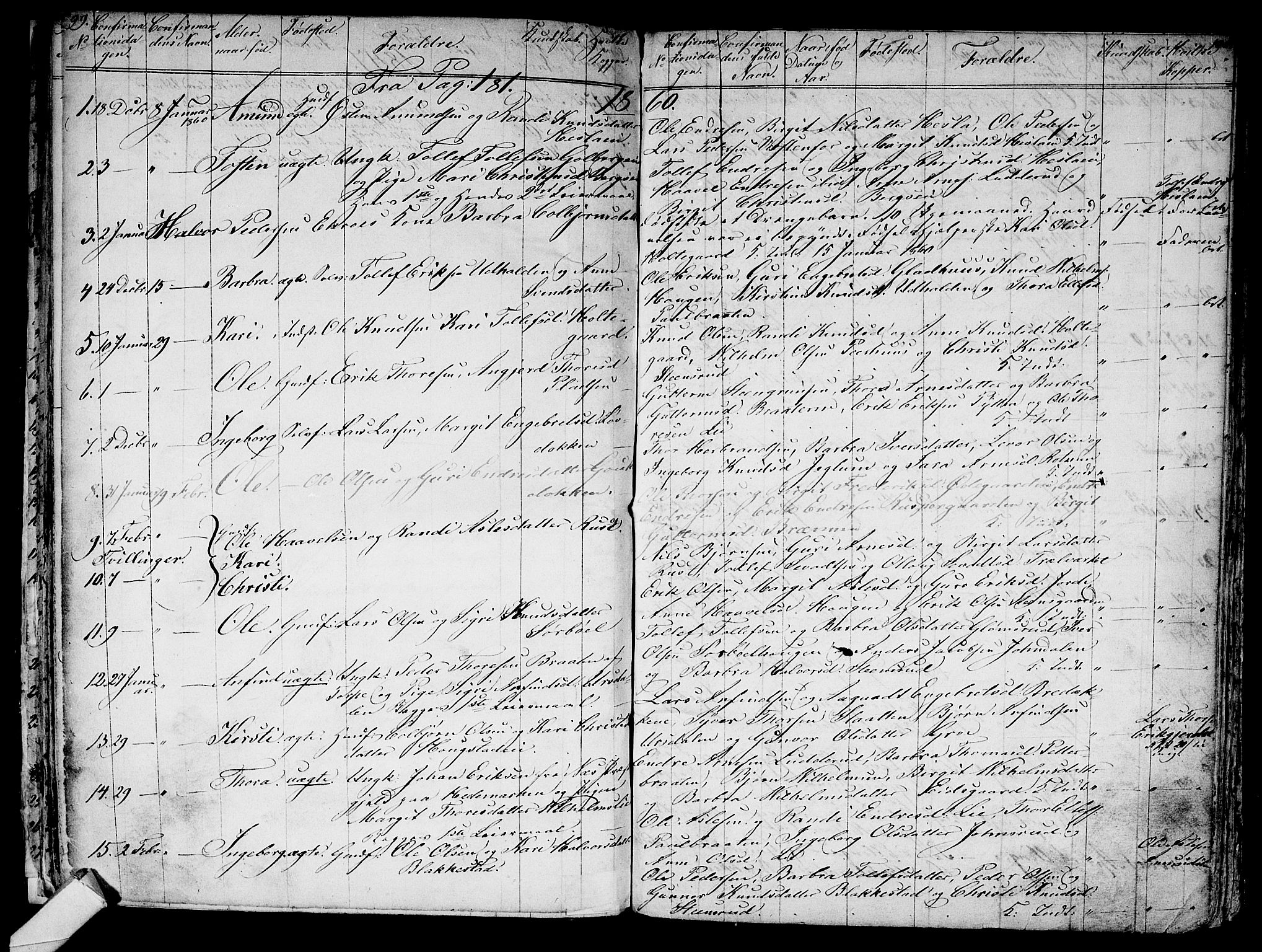 Gol kirkebøker, AV/SAKO-A-226/G/Ga/L0001: Klokkerbok nr. I 1, 1841-1860, s. 99-100