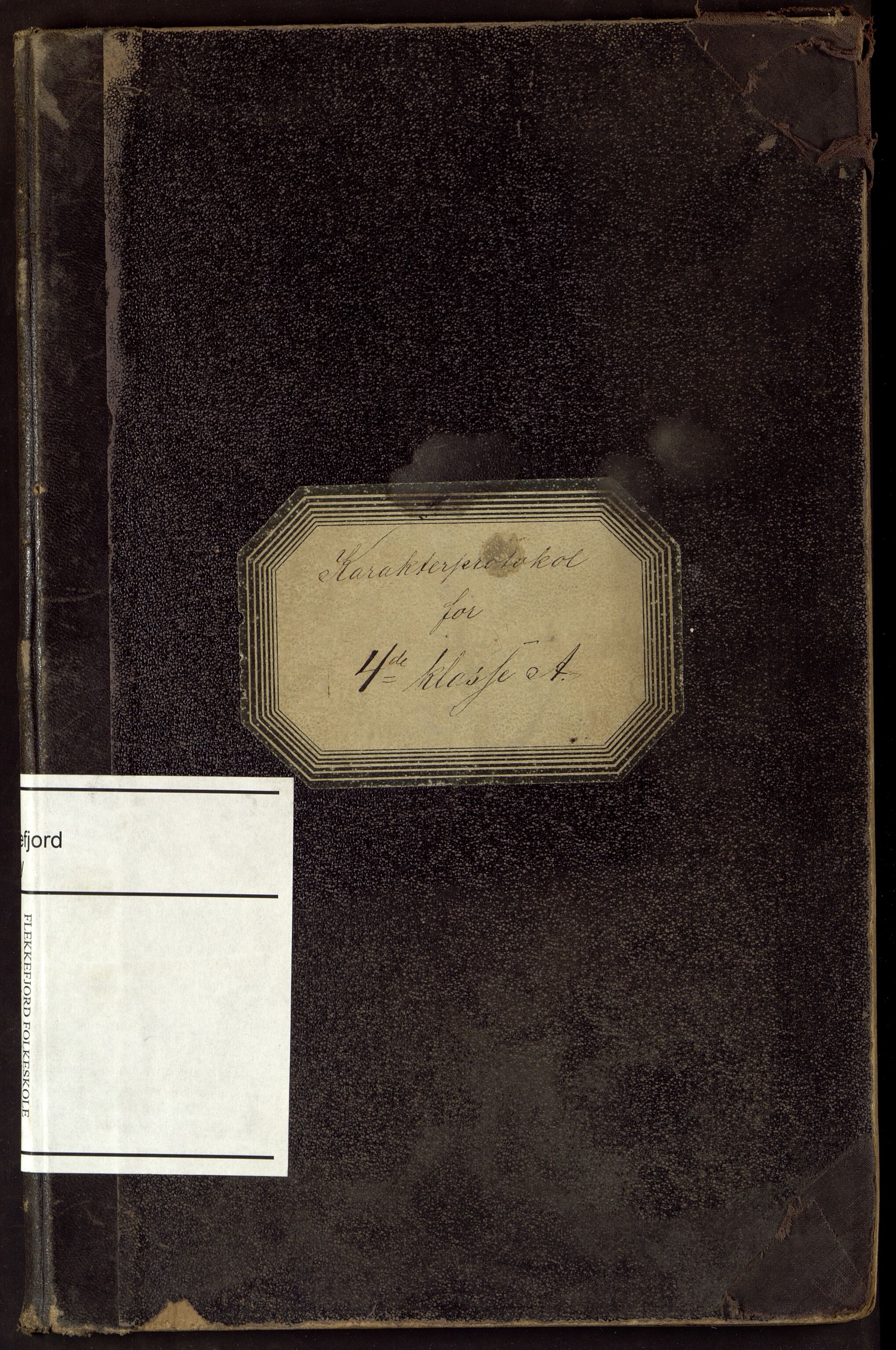 Flekkefjord By - Flekkefjord Folkeskole, ARKSOR/1004FG550/G/L0014: Karakterprotokoll, 1907-1913