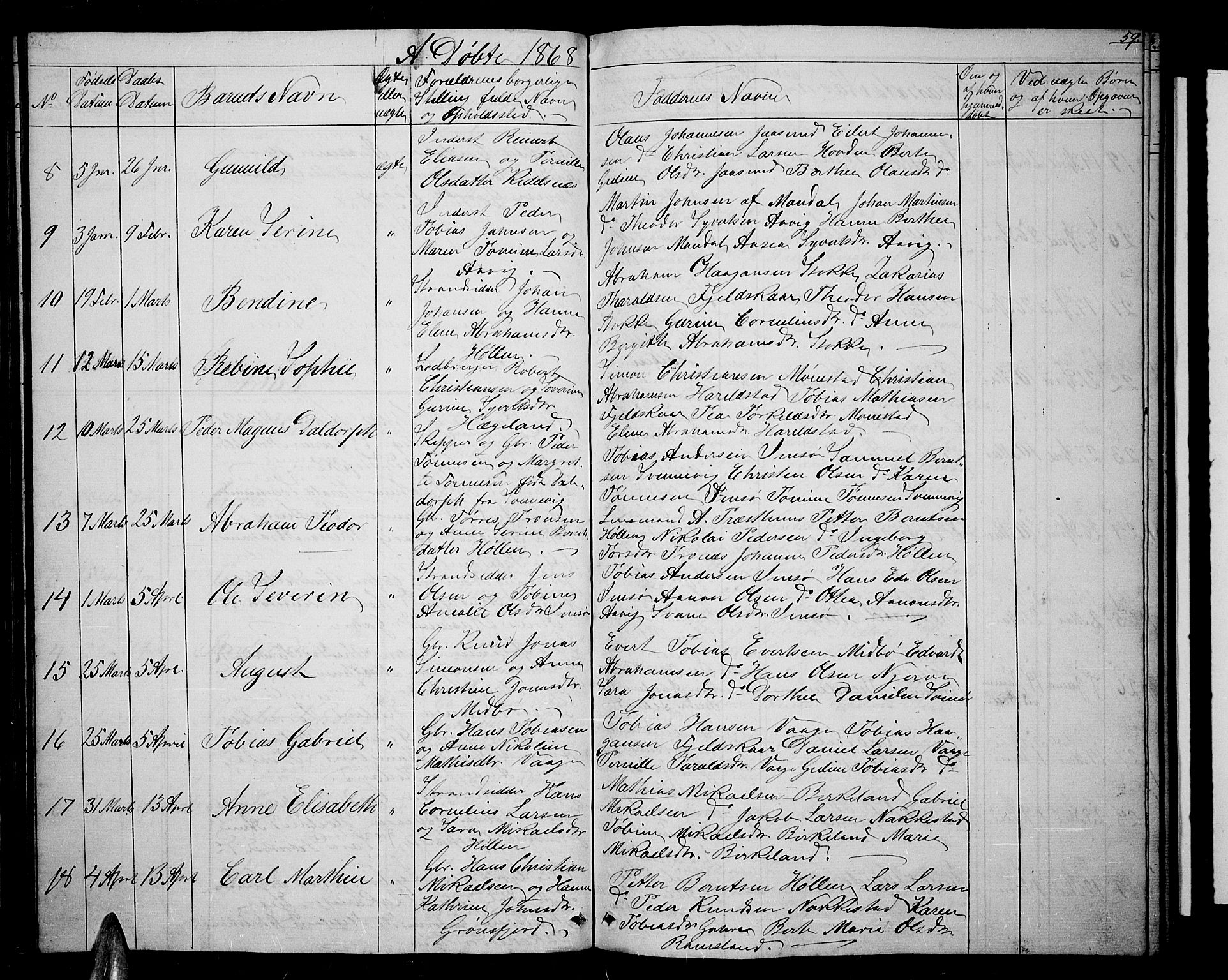 Sør-Audnedal sokneprestkontor, AV/SAK-1111-0039/F/Fb/Fba/L0002: Klokkerbok nr. B 2, 1853-1878, s. 59